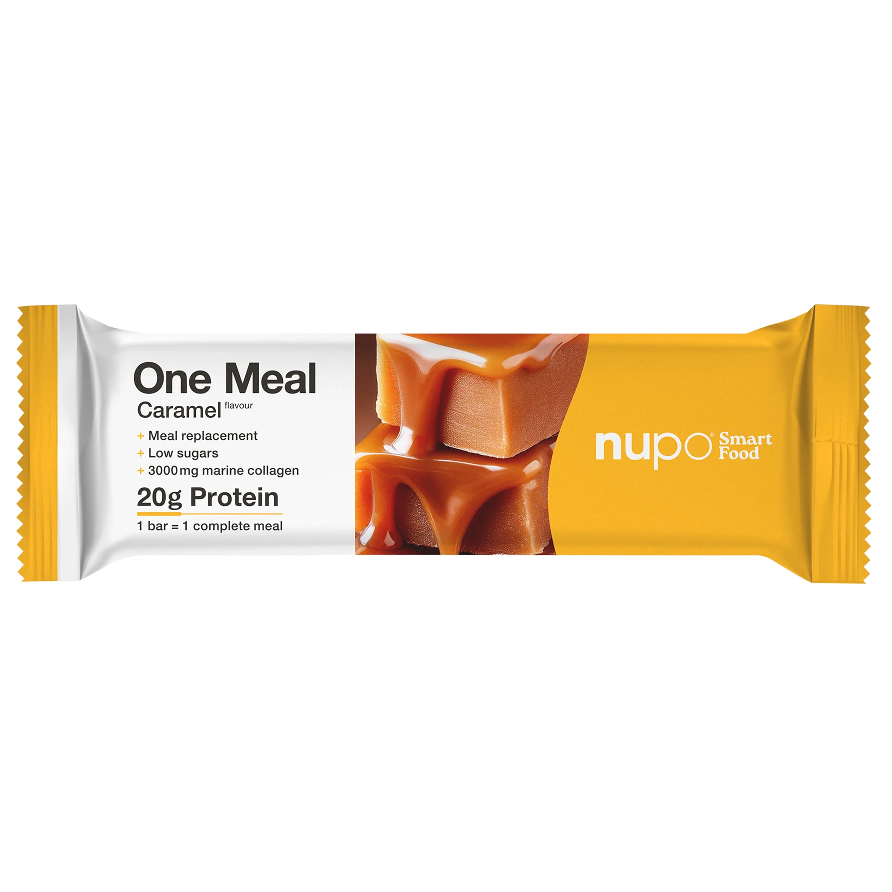 Nupo® One Meal Collagen Bar Caramel 60 g från Nupo – köp hos Apotek Hjärtat