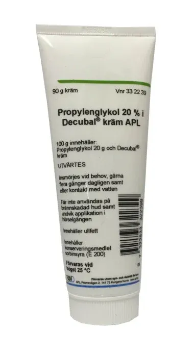 Propylenglykol 20% i Decubal Kräm APL 90 g från APL – köp hos Apotek Hjärtat