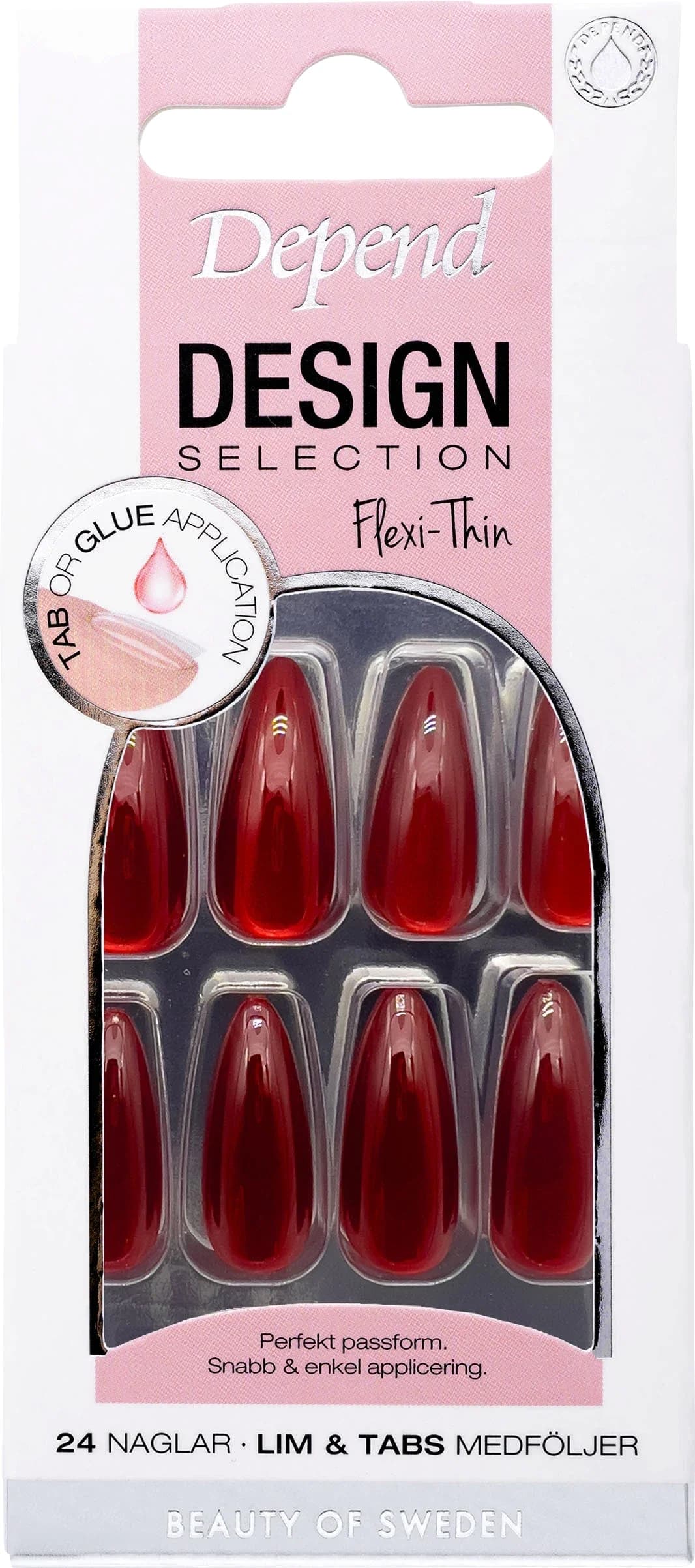 Depend Design Selection 24 st Ruby Red Almond från Depend – köp hos Apotek Hjärtat