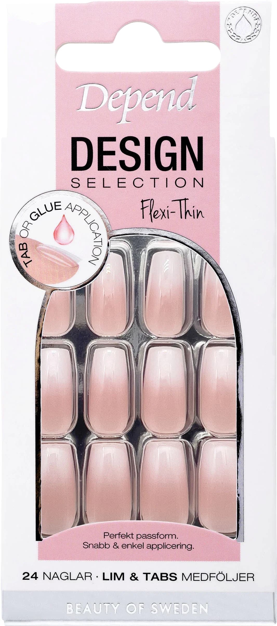 Depend Design Selection 24 st French Ombre Short Coffin från Depend – köp hos Apotek Hjärtat