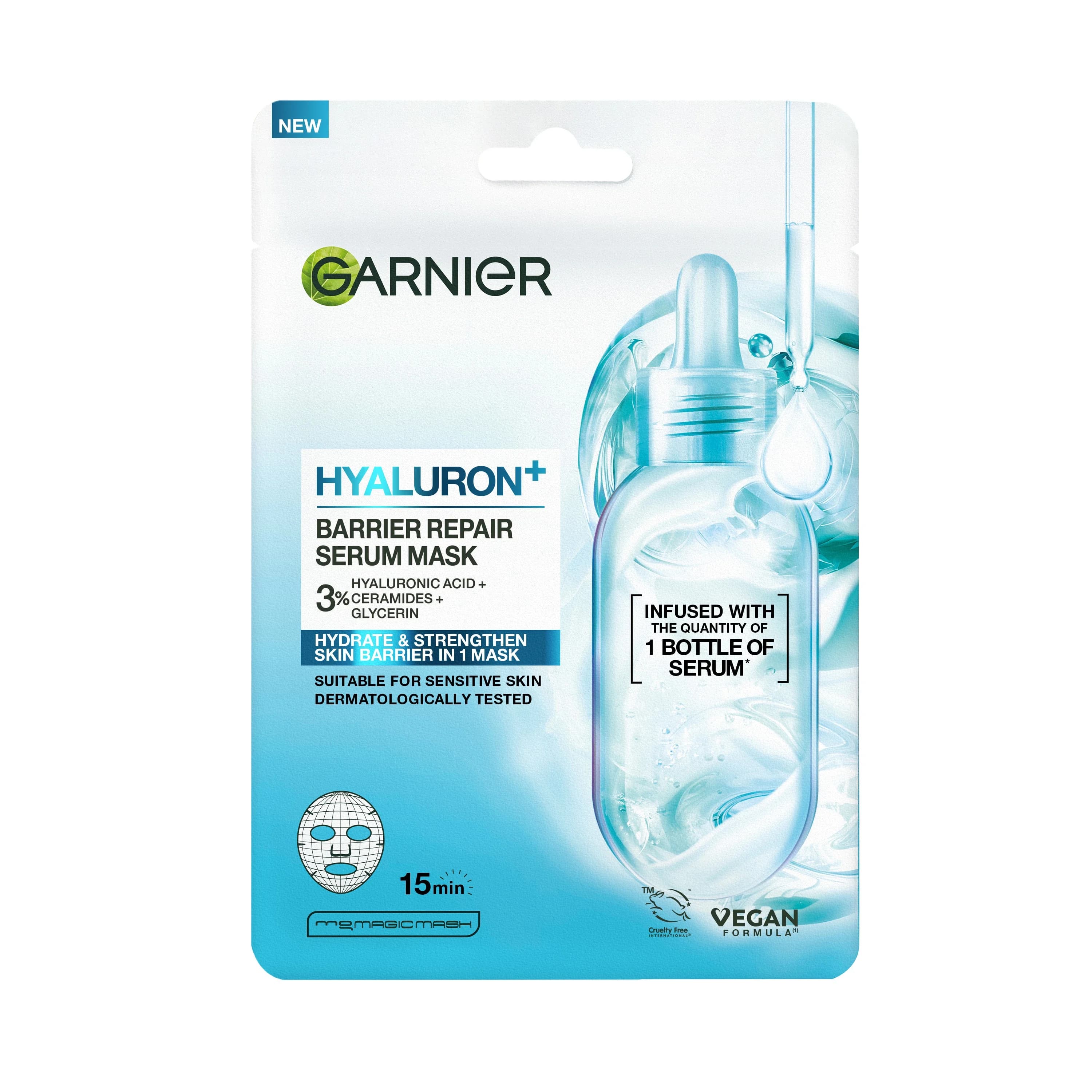 Garnier Hyaluron+ Barrier Repair Tissuemask 28 g från Garnier – köp hos Apotek Hjärtat