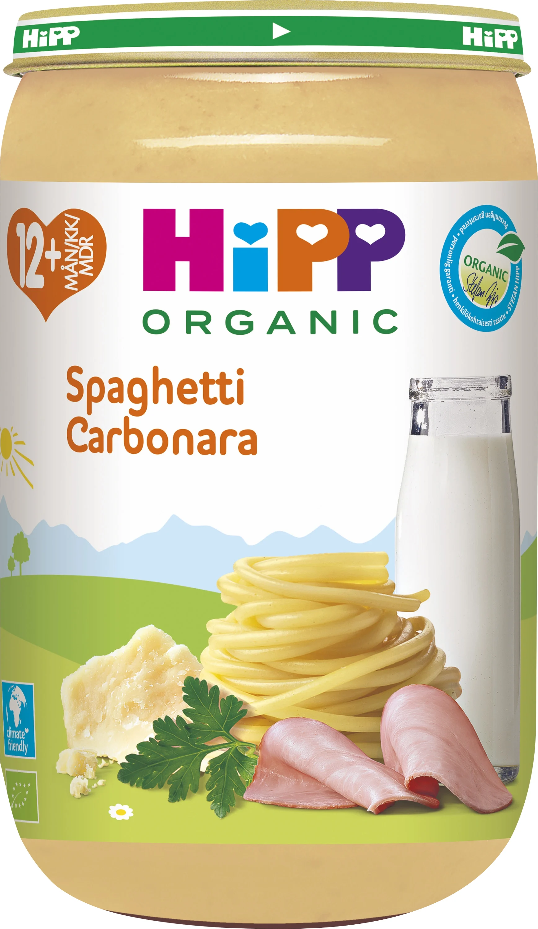 HiPP Pasta Carbonara 12 mån 250 g från HiPP – köp hos Apotek Hjärtat