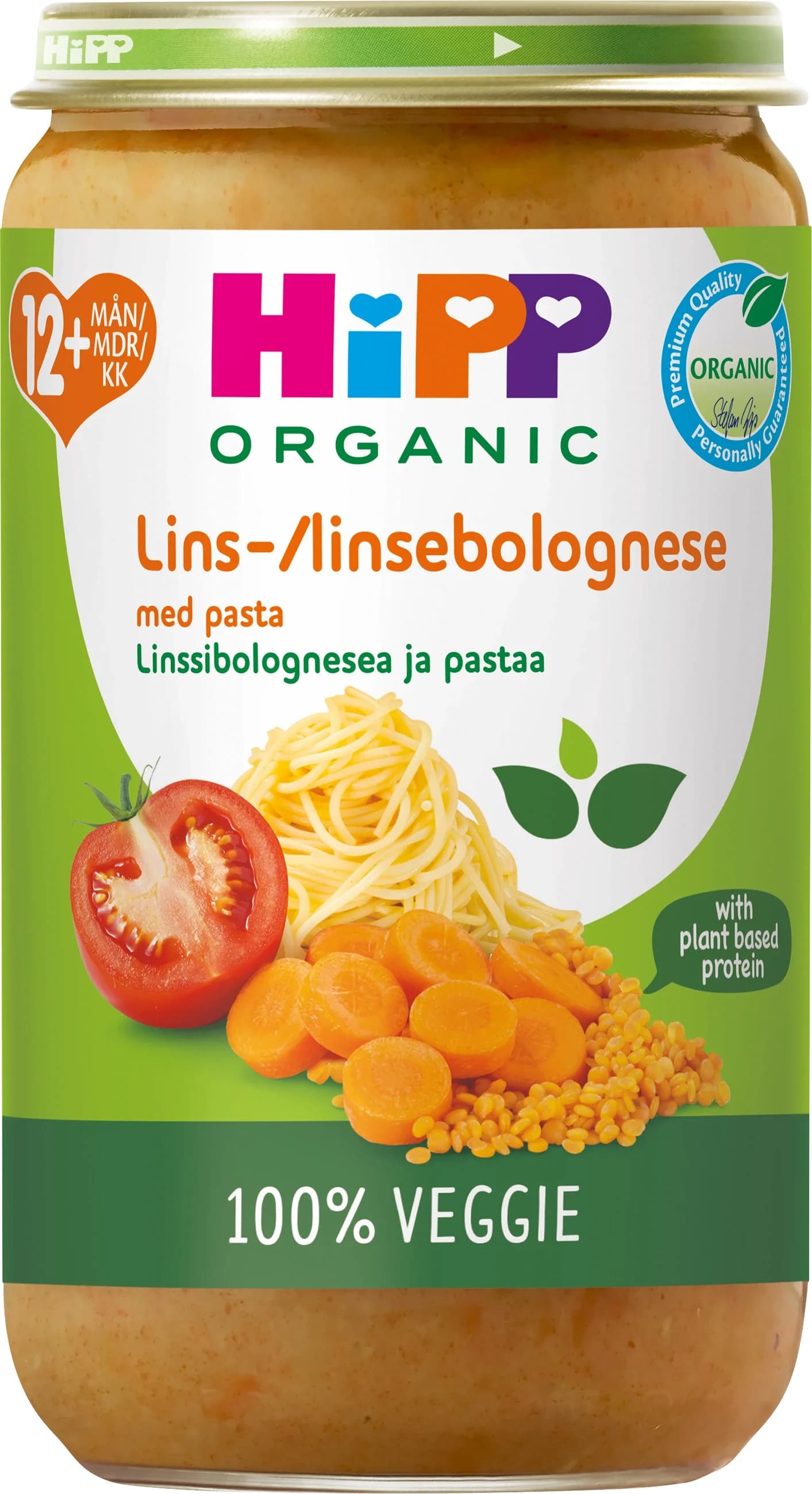 HiPP Linsbolognese med pasta 12 mån 250 g från HiPP – köp hos Apotek Hjärtat