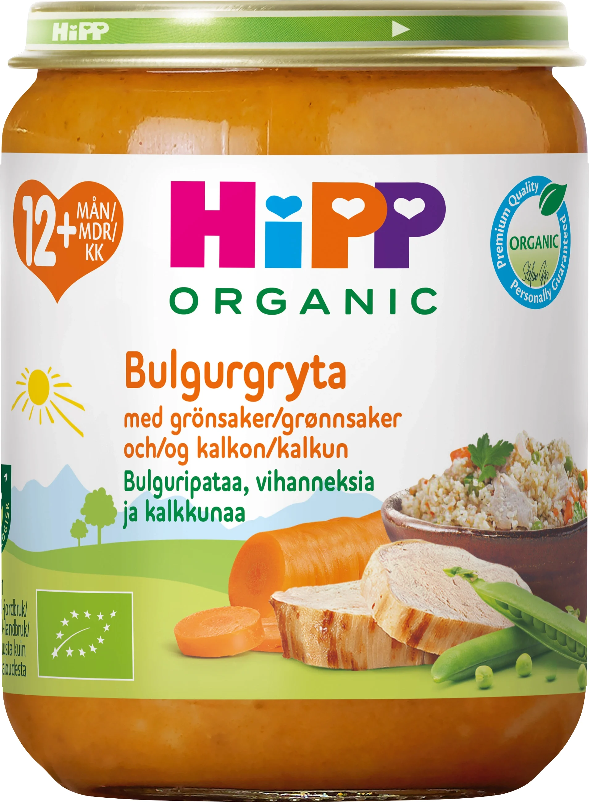 HiPP Bulgurgryta med grönsaker & kalkon 12 mån 250 g från HiPP – köp hos Apotek Hjärtat