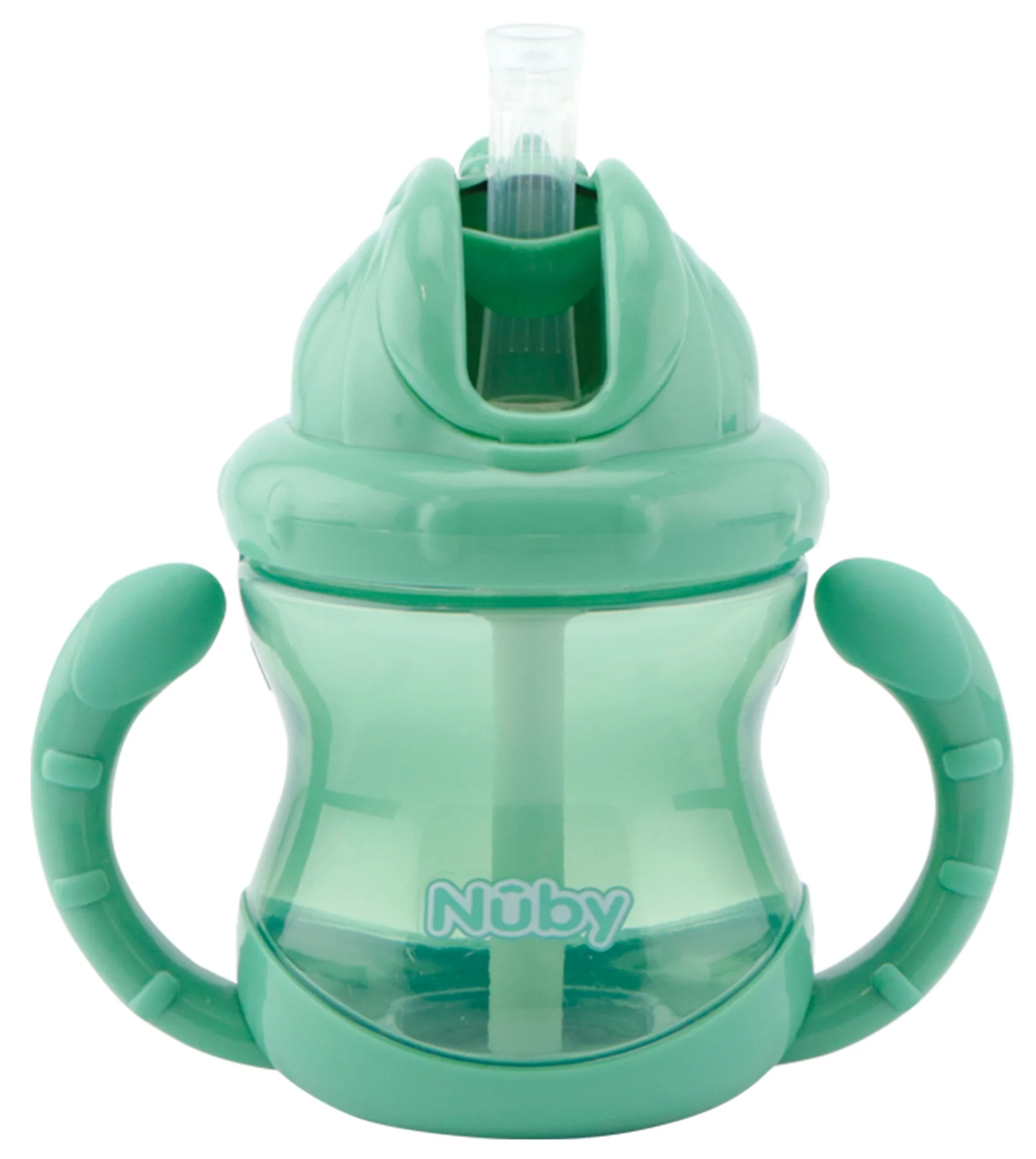 Nuby Flip It Cup Twin Handle 240 ml Grön från Nuby – köp hos Apotek Hjärtat
