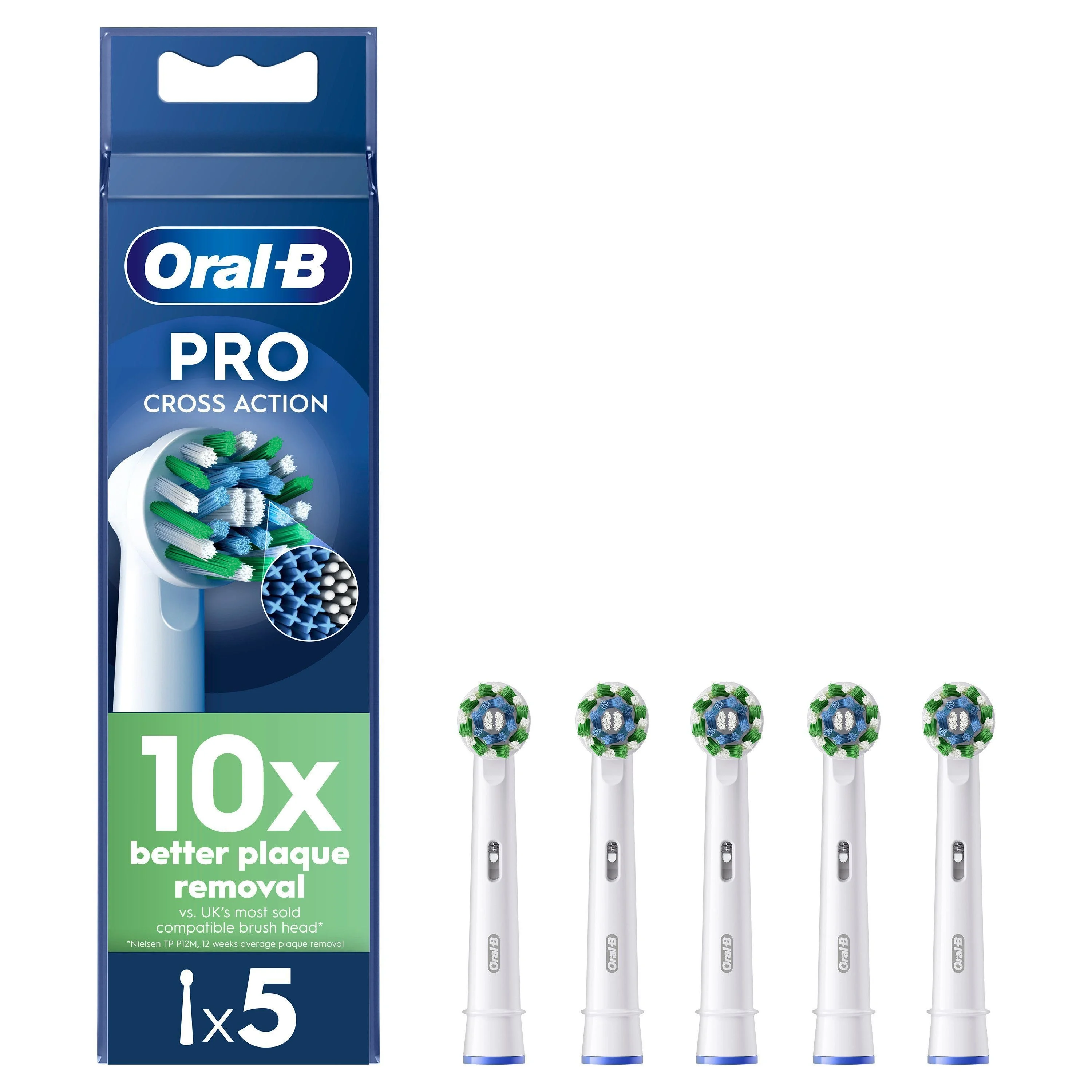 Oral-B Cross Action Borsthuvud 5 st från Oral-B – köp hos Apotek Hjärtat