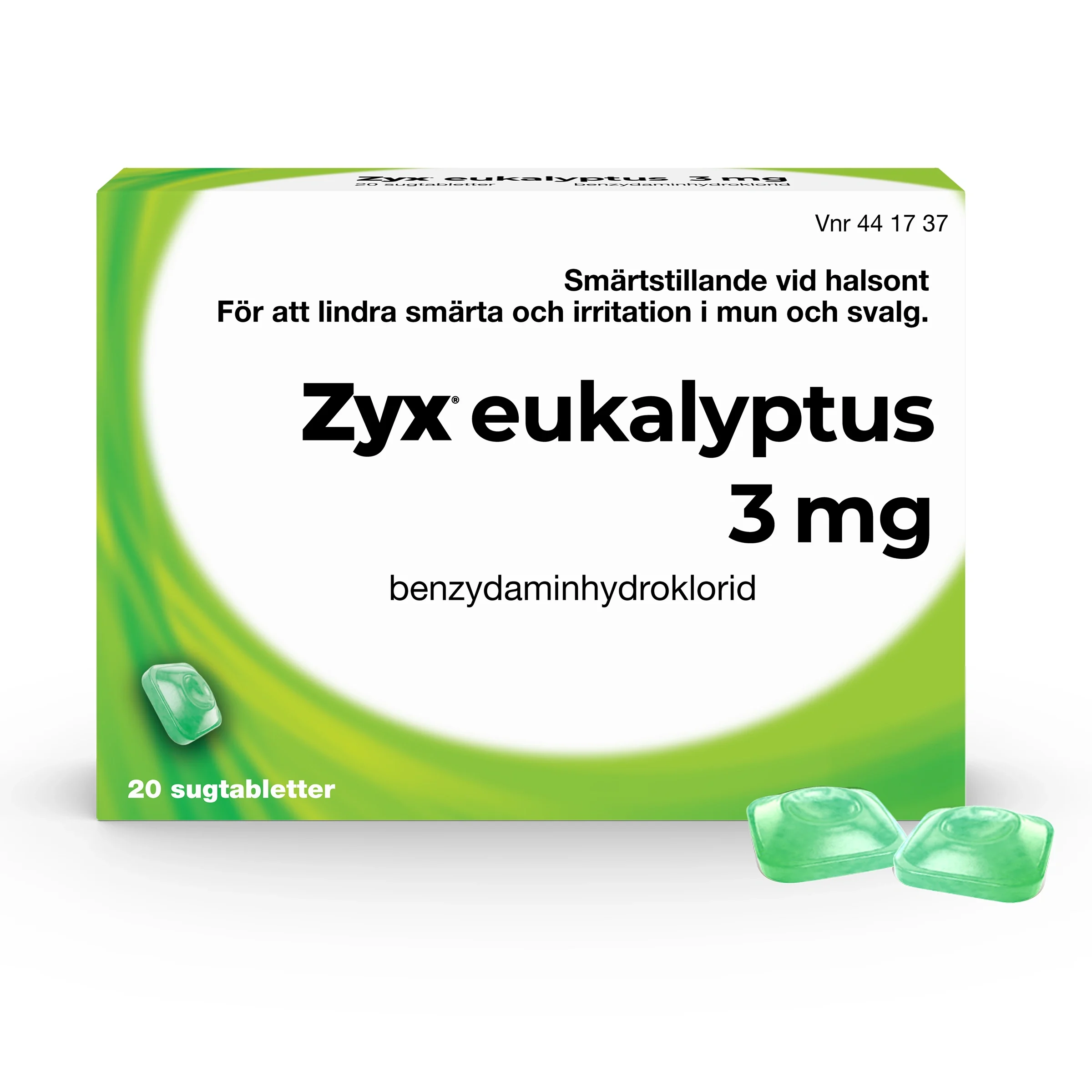 Zyx Eukalyptus Sugtablett 3 mg 20sugtabletter från Zyx – köp hos Apotek Hjärtat