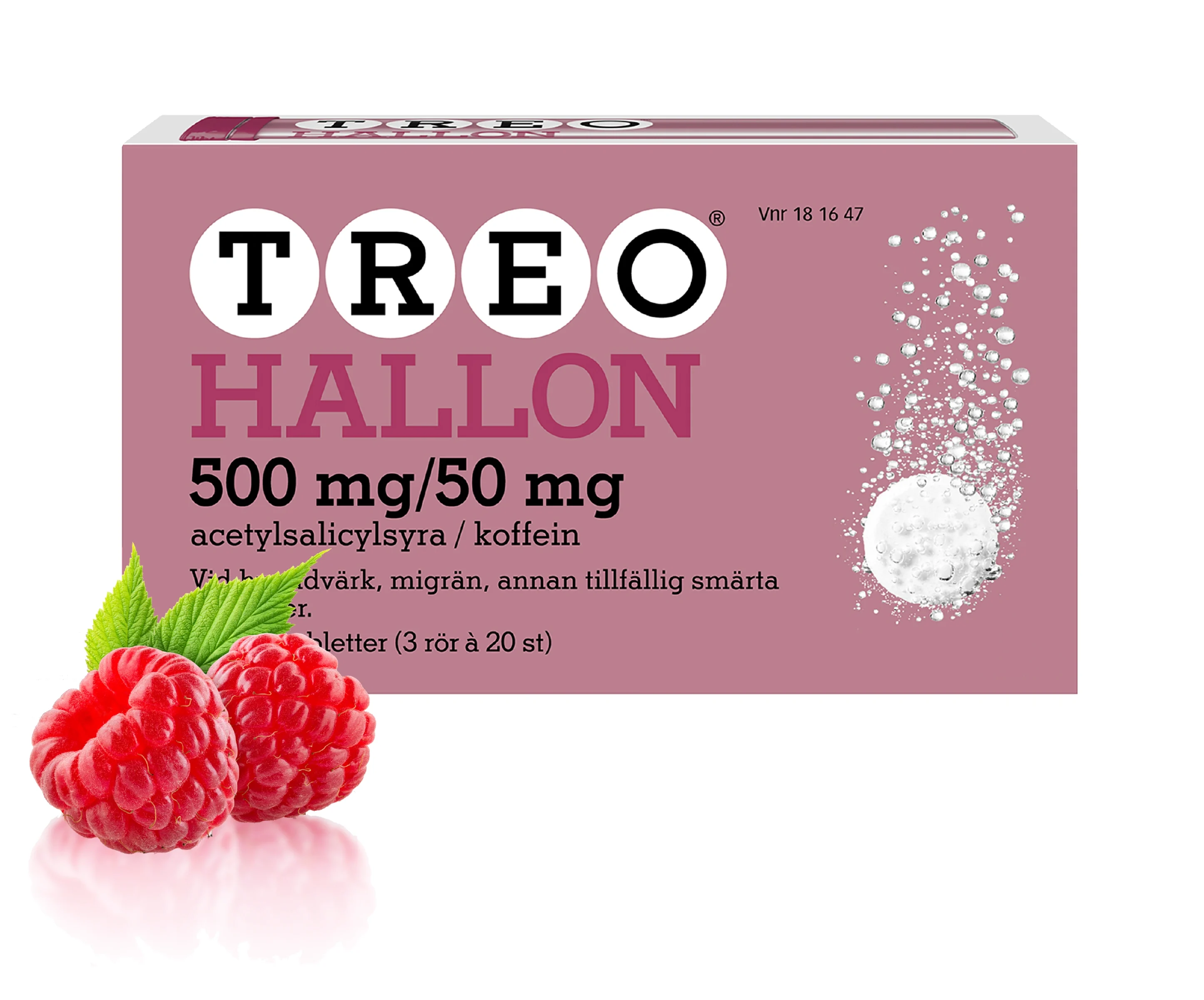 Treo Hallon brustablett 500mg/50mg, 60 (3x20) st från Treo – köp hos Apotek Hjärtat