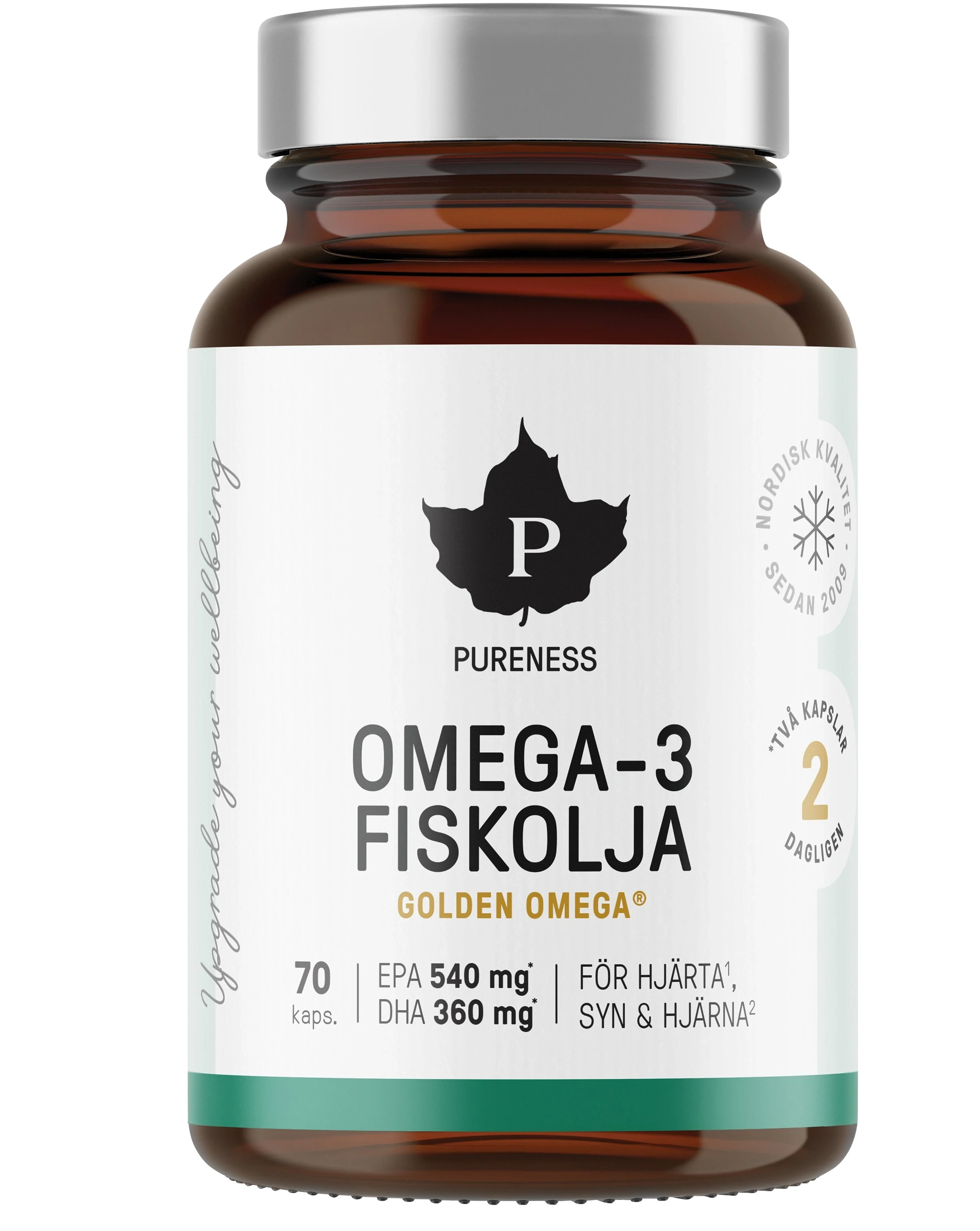 Pureness Omega-3 Fiskolja 70 kapslar från Pureness – köp hos Apotek Hjärtat