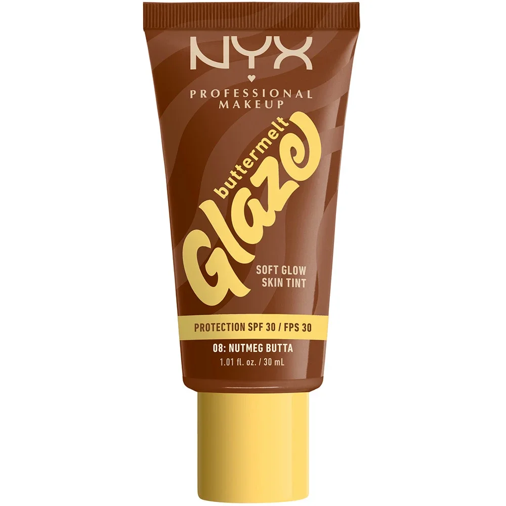 NYX Professional Makeup Buttermelt Glaze Skin Tint SPF30, 30 ml 08 Nutmeg från NYX Professional Makeup - köp hos Apotek Hjärtat
