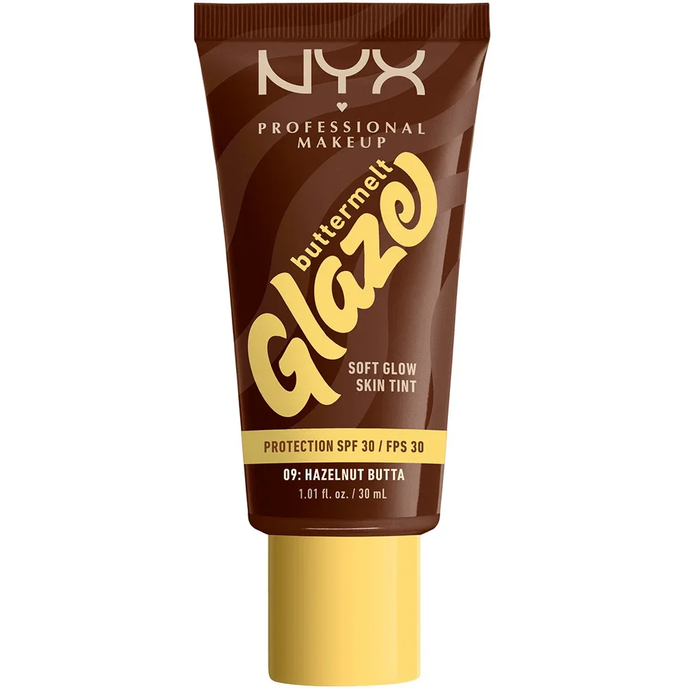 NYX Professional Makeup Buttermelt Glaze Skin Tint SPF30, 30 ml 09 Hazelnut från NYX Professional Makeup - köp hos Apotek Hjärtat