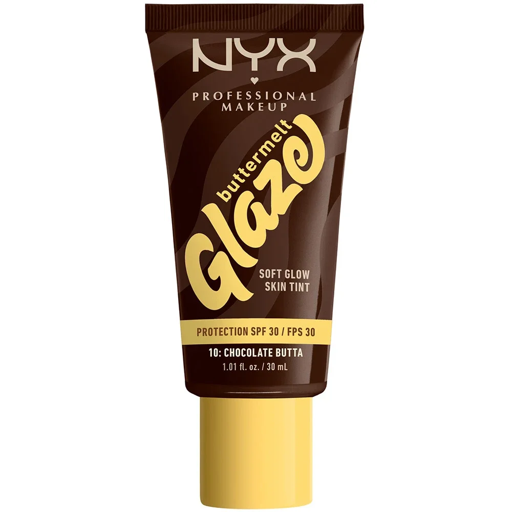 NYX Professional Makeup Buttermelt Glaze Skin Tint SPF30, 30 ml 10 Chocolate från NYX Professional Makeup - köp hos Apotek Hjärtat