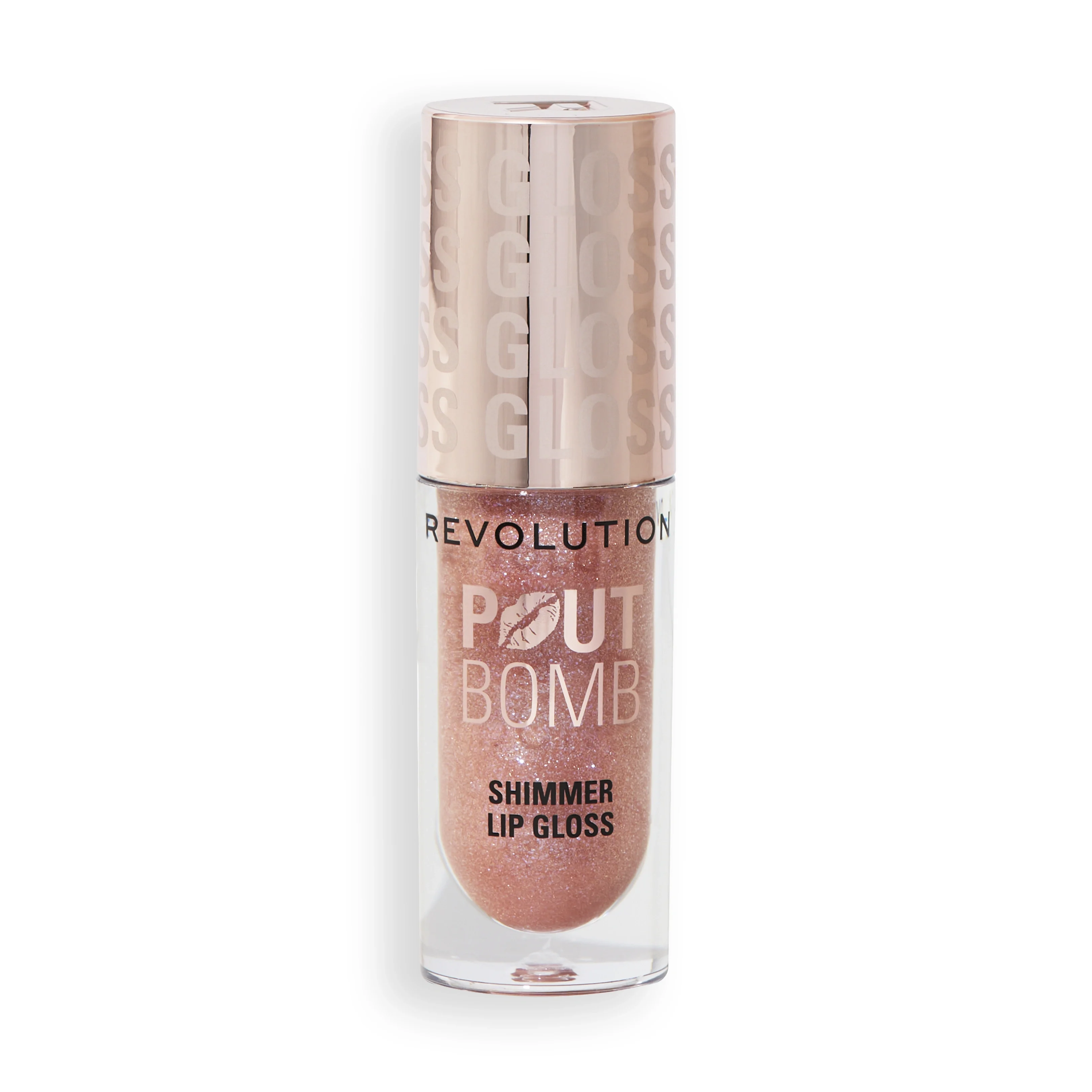Revolution Beauty London Pout Bomb Shimmer Gloss 4,5ml Glimmer Nude från Revolution Beauty London – köp hos Apotek Hjärtat