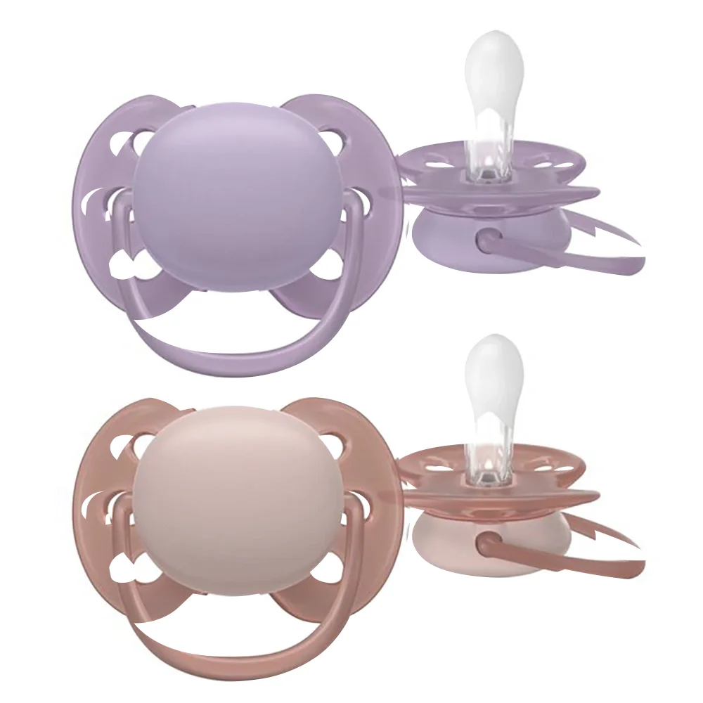 Philips Avent Ultra Soft Napp 6-18 mån 2-pack Lila/Rosa från Philips Avent - köp hos Apotek Hjärtat