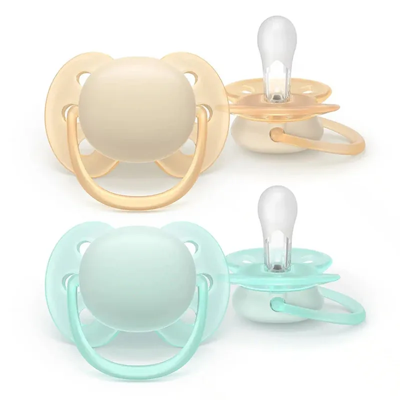 Philips Avent Ultra Soft Napp 0-6 mån 2-pack Gul/Grön från Philips Avent - köp hos Apotek Hjärtat