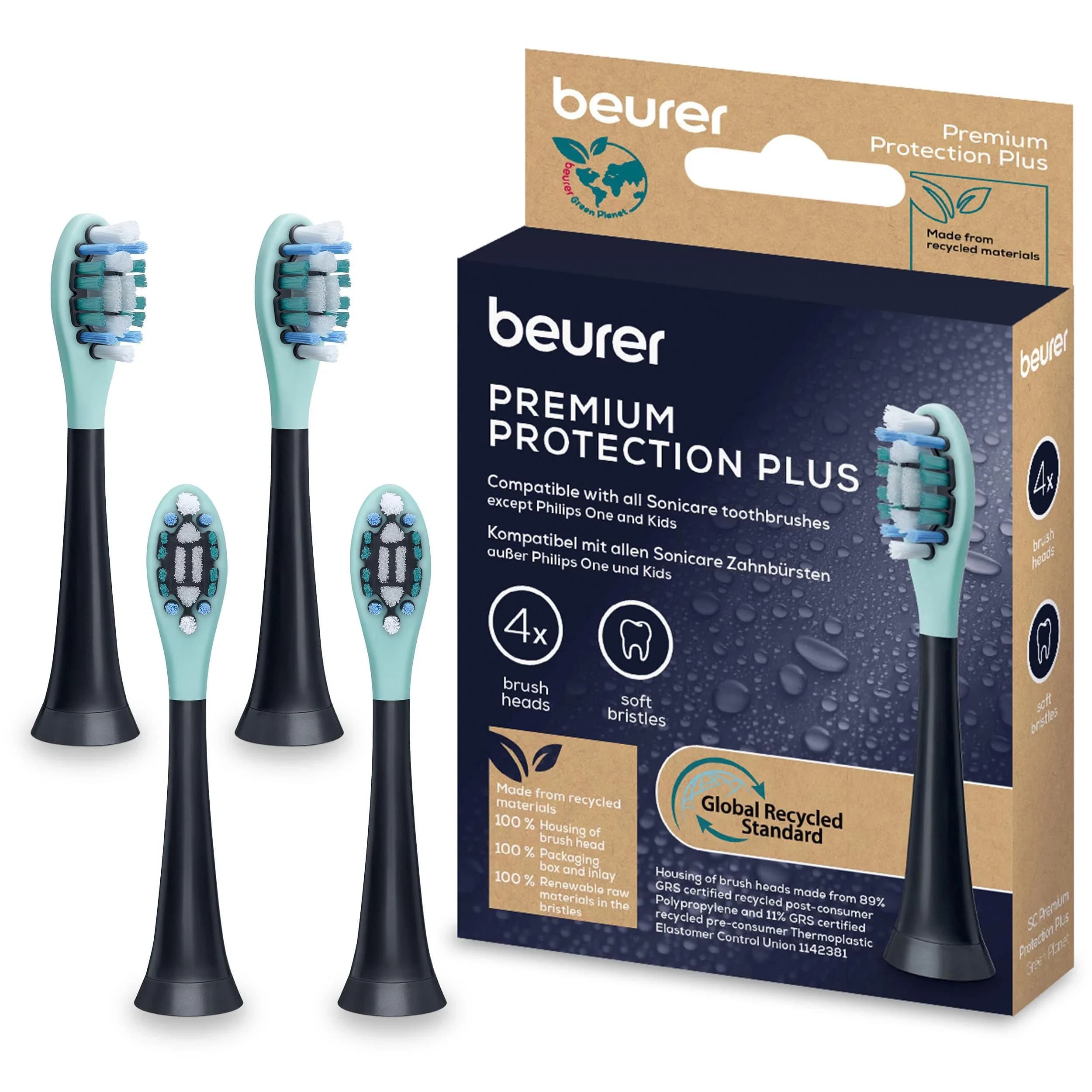 Beurer SC Protection Plus Brush Heads 4-pack från Beurer – köp hos Apotek Hjärtat