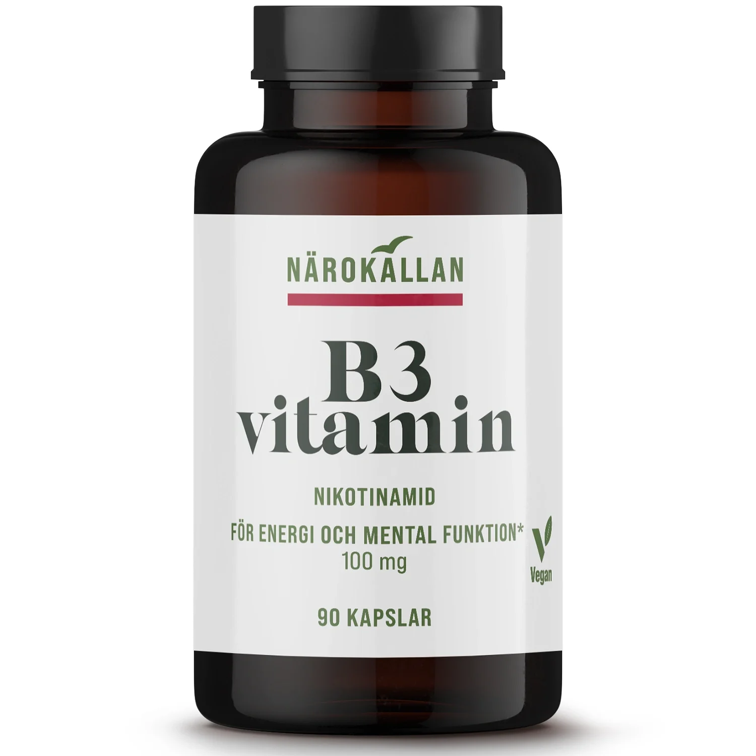 Närokällan B3 Nikotinamid 100 mg 90 kapslar från Närokällan – köp hos Apotek Hjärtat