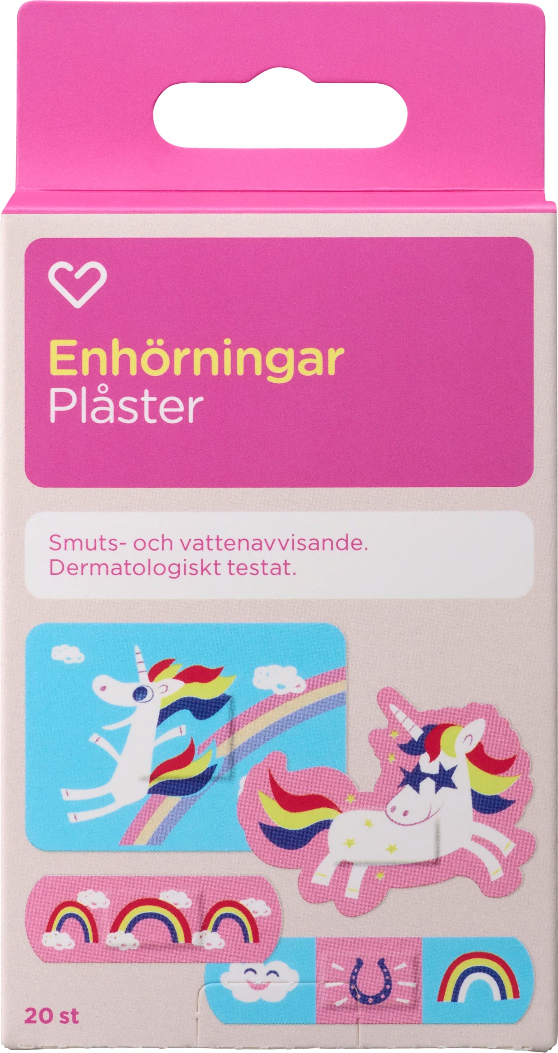 Hjärtats Plåster Barn Enhörningar 20st från Hjärtats – köp hos Apotek Hjärtat