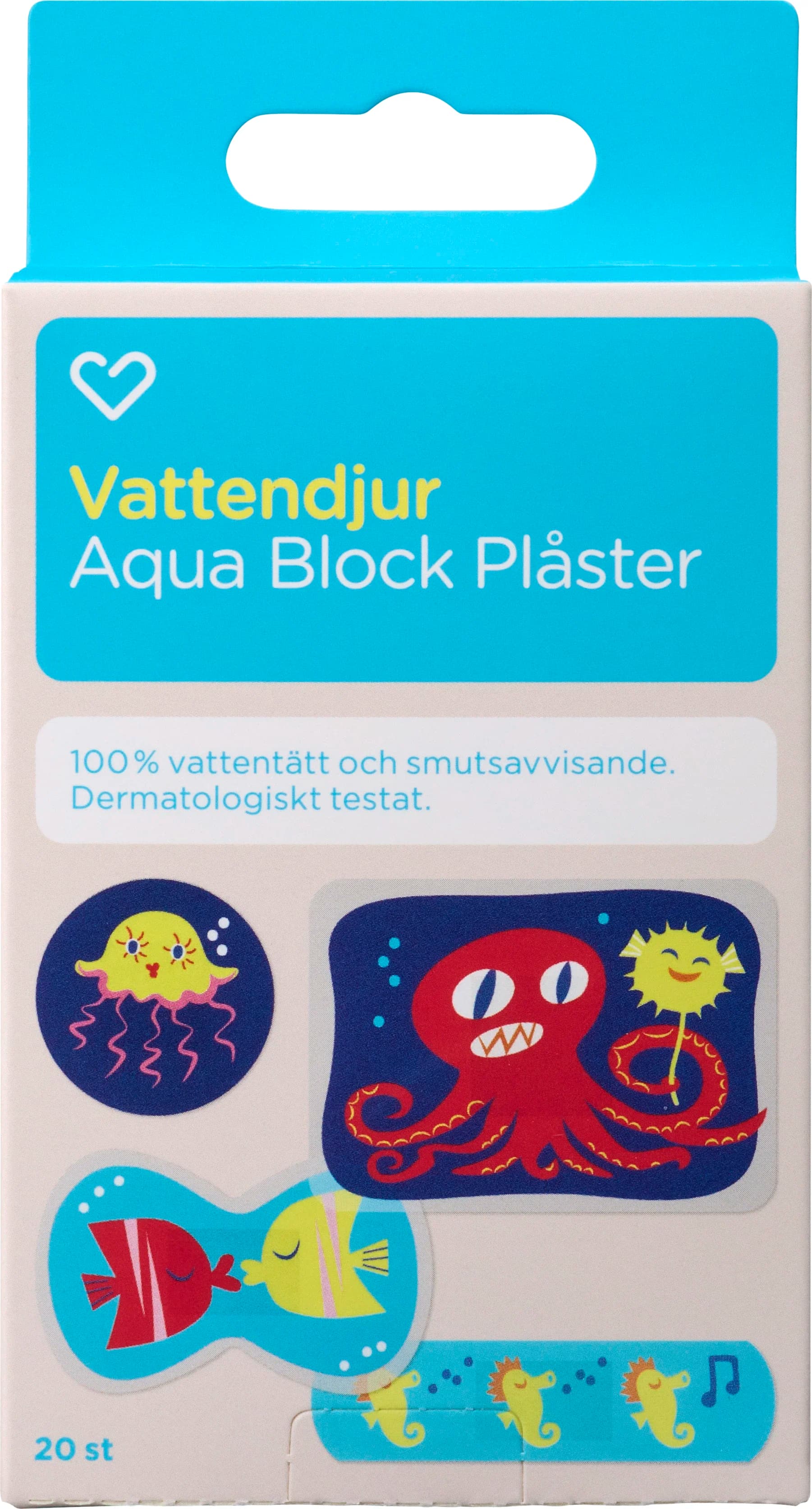 Hjärtats Plåster Barn Vattendjur Aqua Stop 20st från Hjärtats – köp hos Apotek Hjärtat