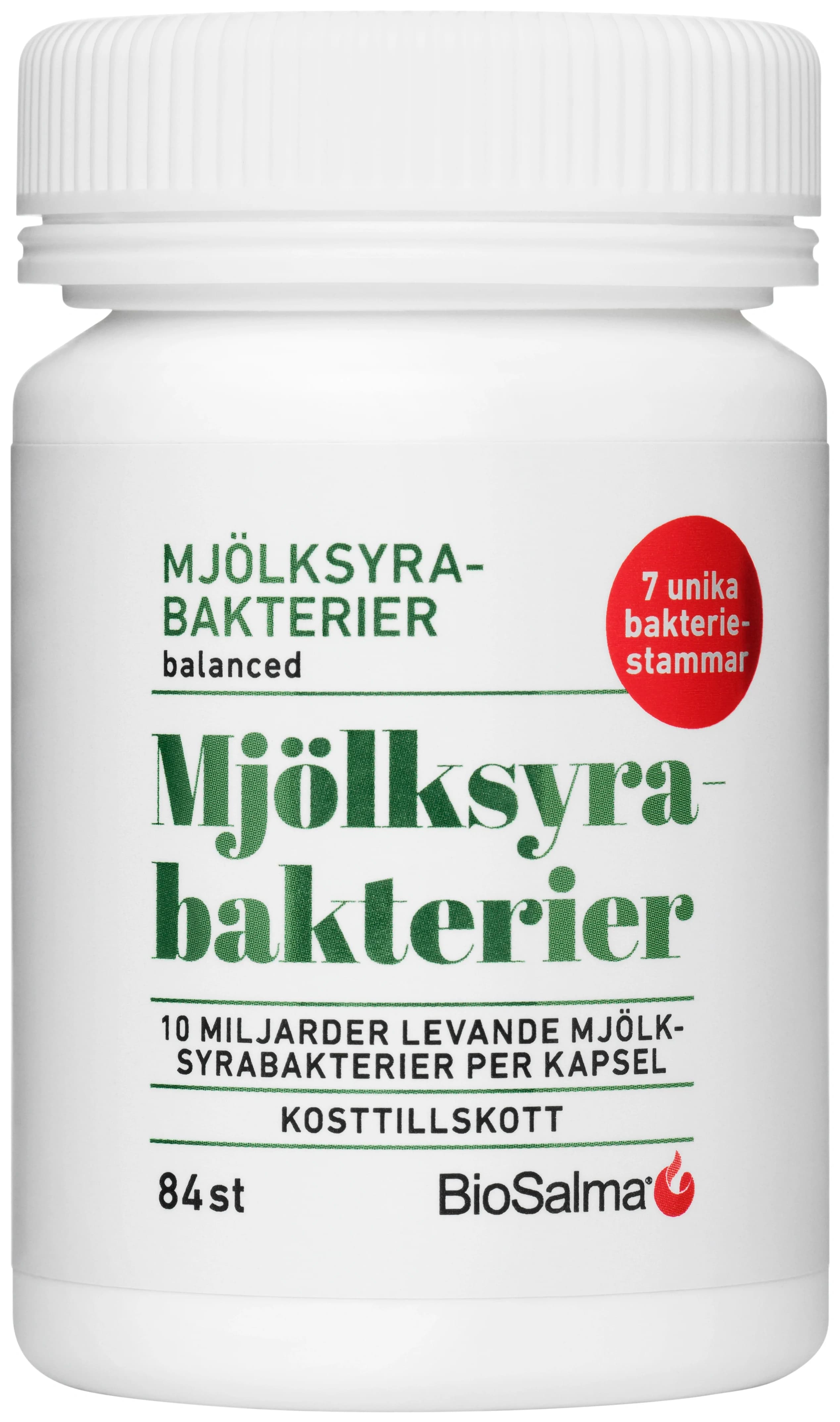 BioSalma Mjölksyrabakterier 84 st kapslar från BioSalma – köp hos Apotek Hjärtat