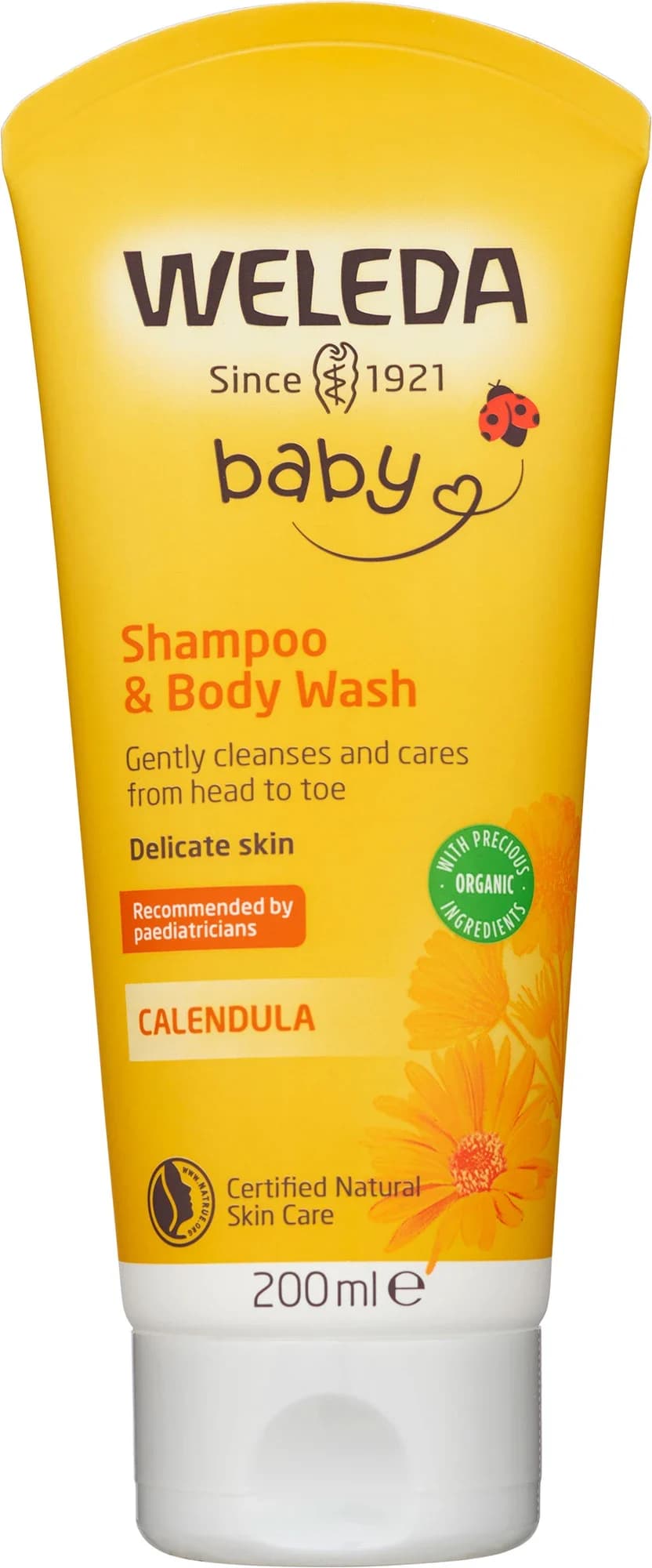 Weleda Calendula Shampoo & Body Wash 200 ml från Weleda – köp hos Apotek Hjärtat