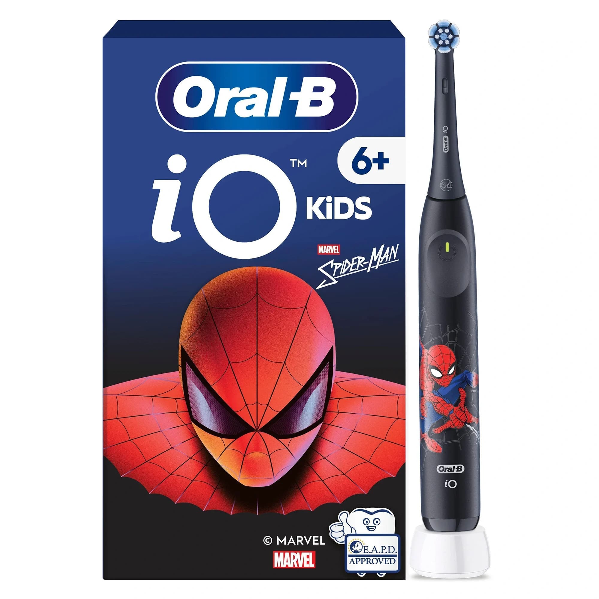 Oral-B iO 6+ Kids Marvel Spider-Man Eltandborste 1 tandborsthuvud från Oral-B – köp hos Apotek Hjärtat
