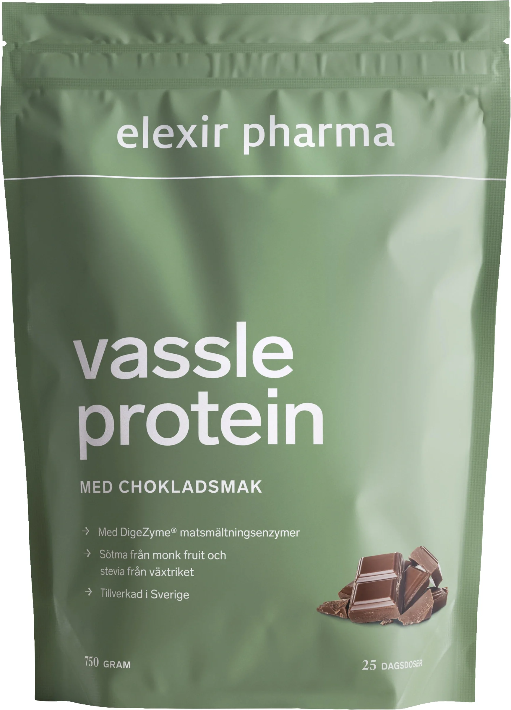 Elexir Pharma Vassleprotein Choklad 750 g från Elexir Pharma – köp hos Apotek Hjärtat