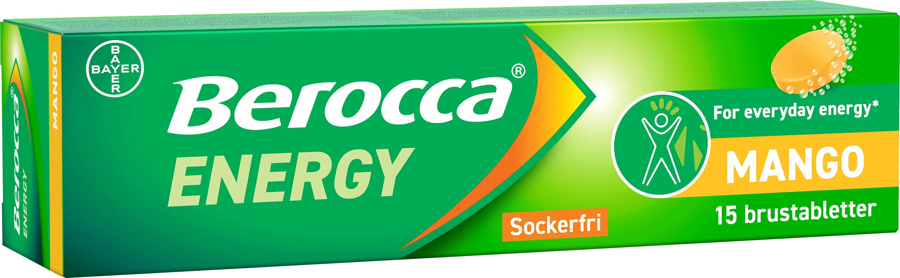 Berocca Energy Mango 15 st från Berocca – köp hos Apotek Hjärtat