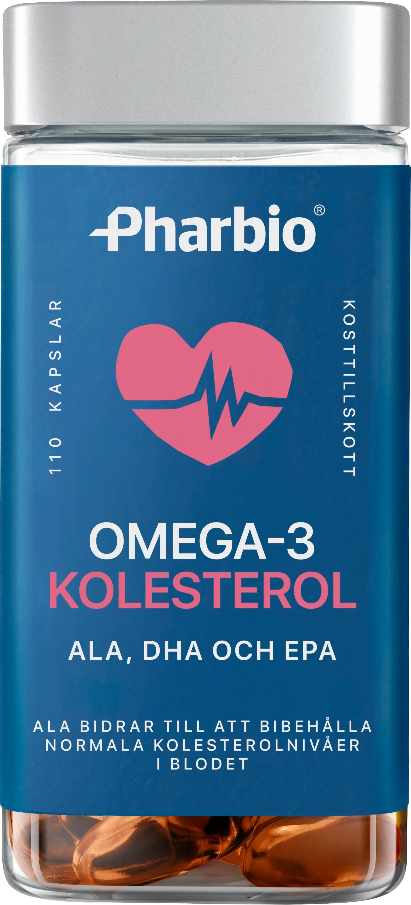 Pharbio Omega-3 Kolesterol Kapsel 110 st från Pharbio – köp hos Apotek Hjärtat