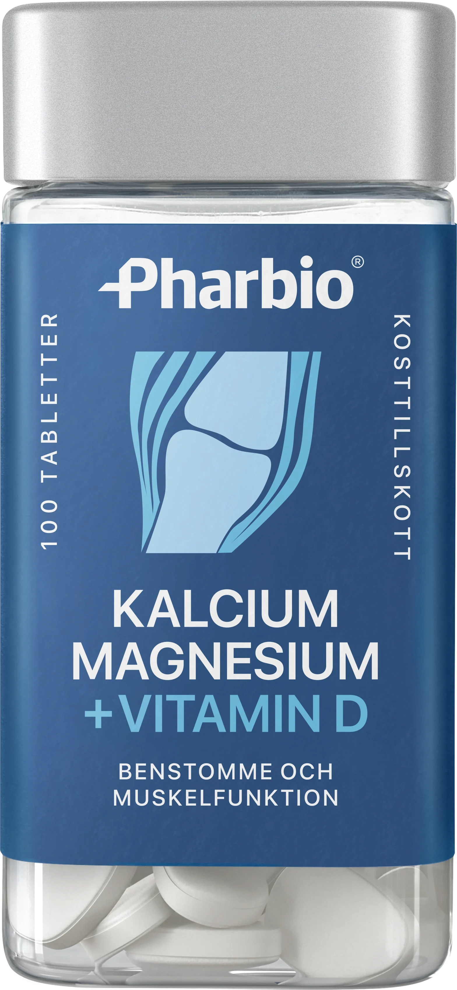 Pharbio Kalcium, Magnesium + D-vitamin Tablett 100 st från Pharbio – köp hos Apotek Hjärtat