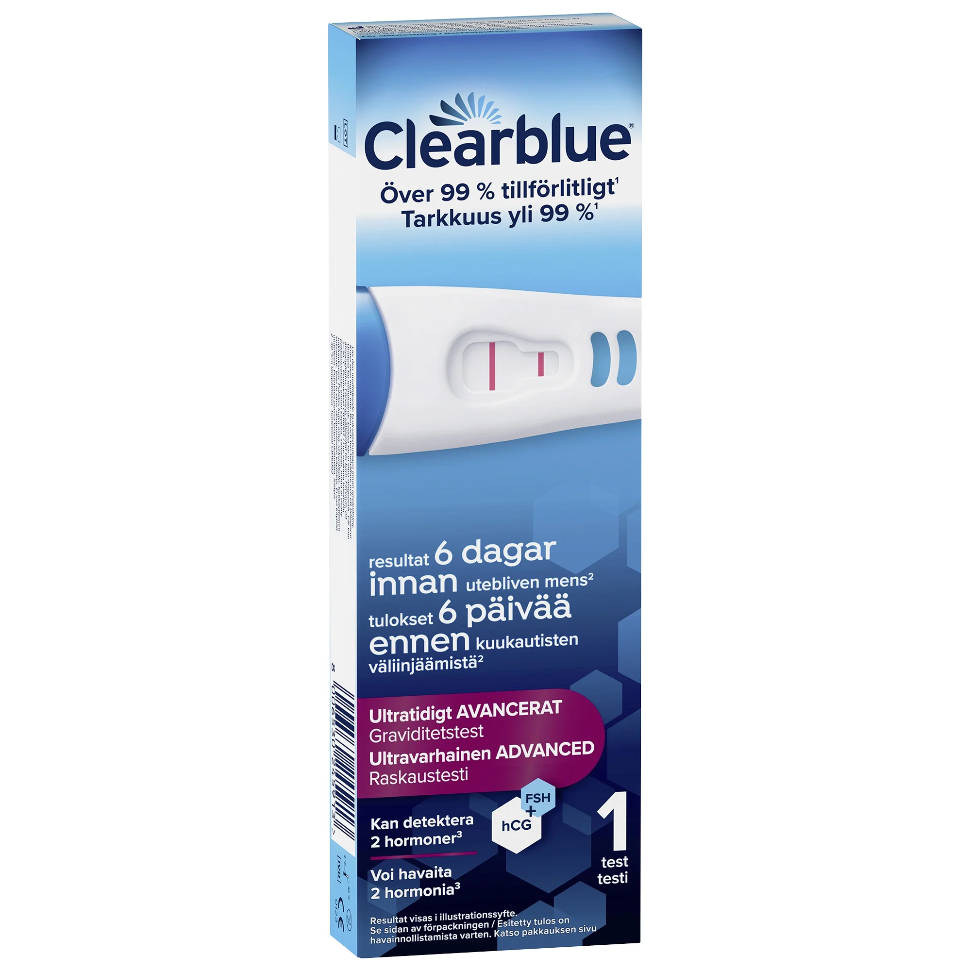 Clearblue Ultratidigt Graviditetstest 1 st från Clearblue – köp hos Apotek Hjärtat
