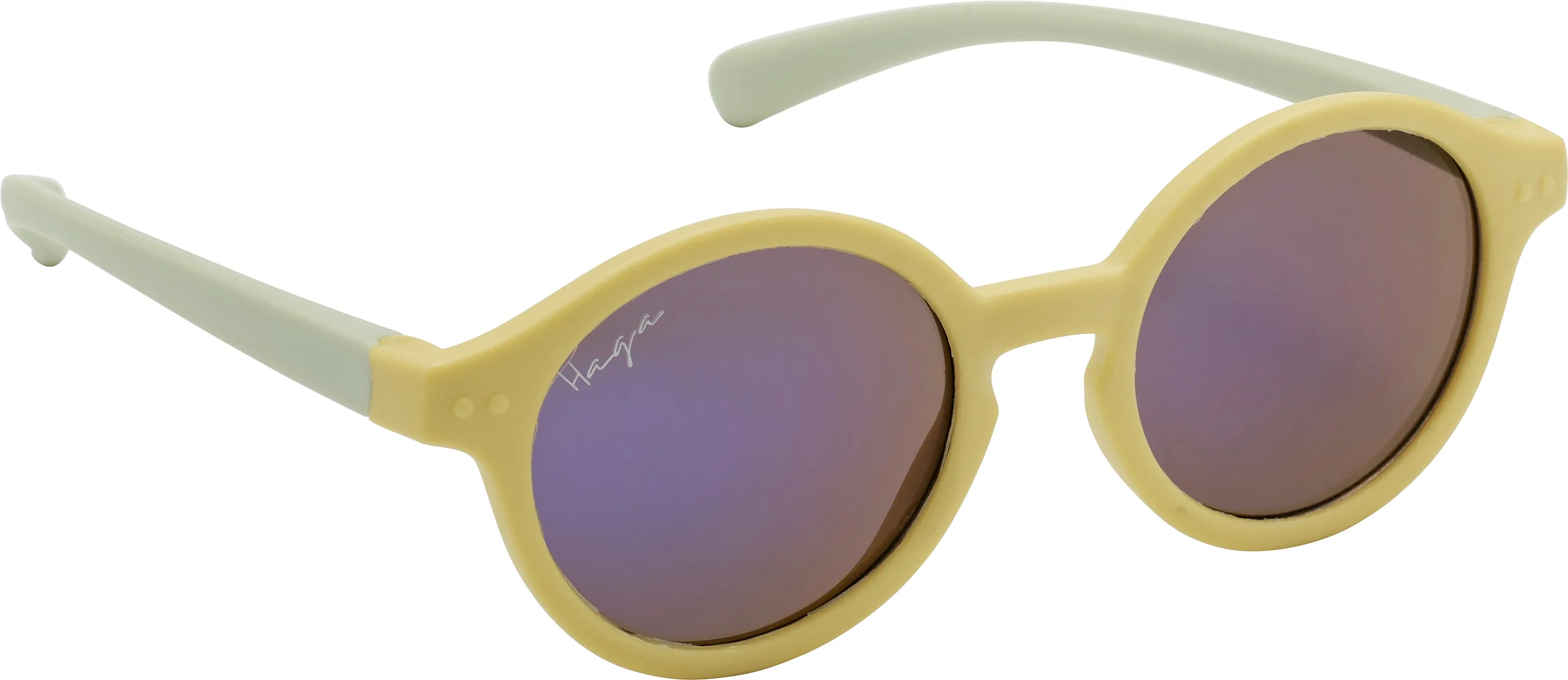 Haga Eyewear Shine Matt Light Yellow Mirror Lens från Haga Optik – köp hos Apotek Hjärtat