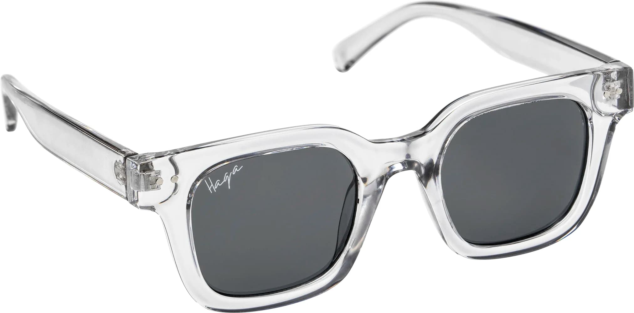 Haga Eyewear Glasgow Transparent Light Grey Smoke Lens från Haga Optik – köp hos Apotek Hjärtat