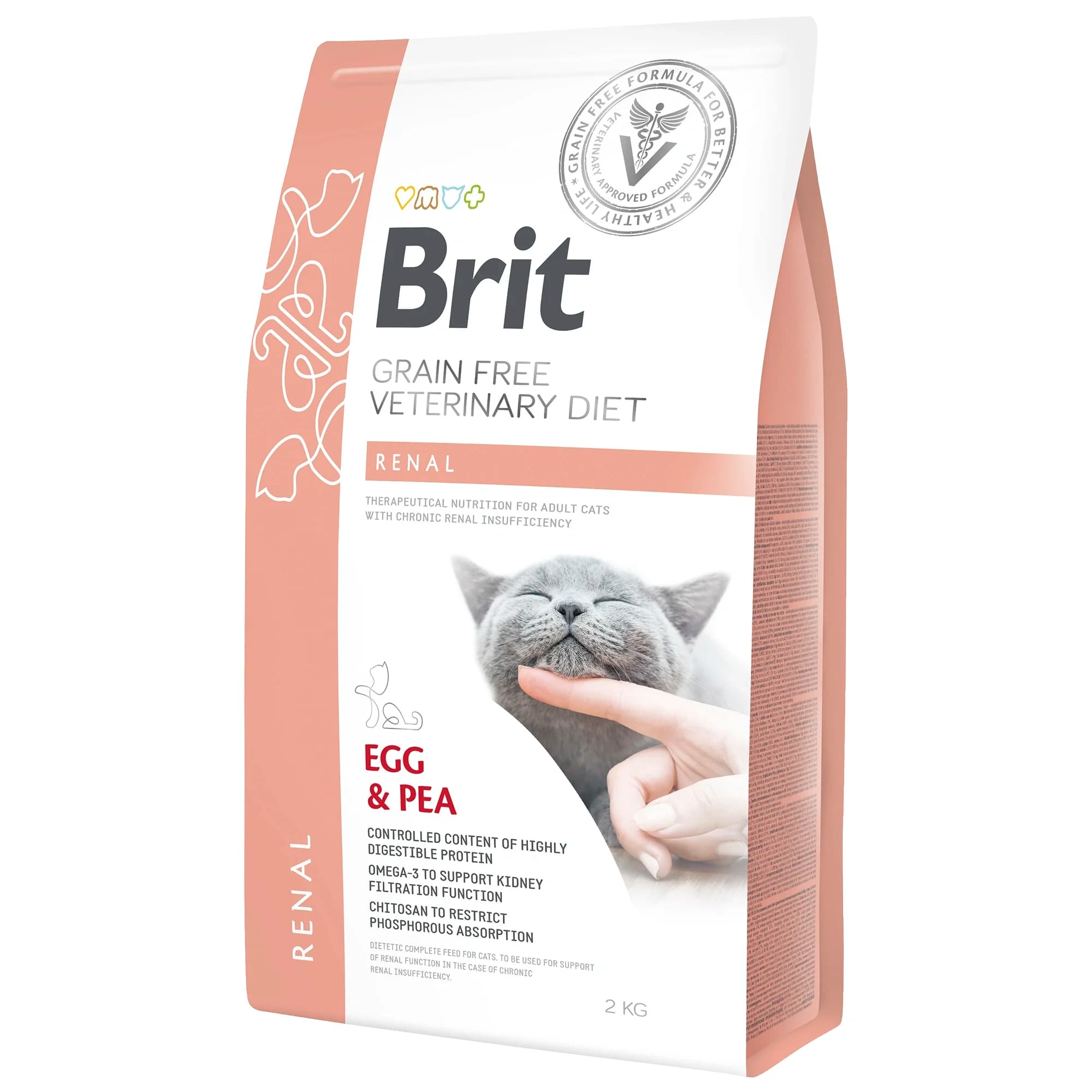 Brit Grain-Free Veterinary Diet Cat Renal 2 kg från Brit Veterinary Diet – köp hos Apotek Hjärtat