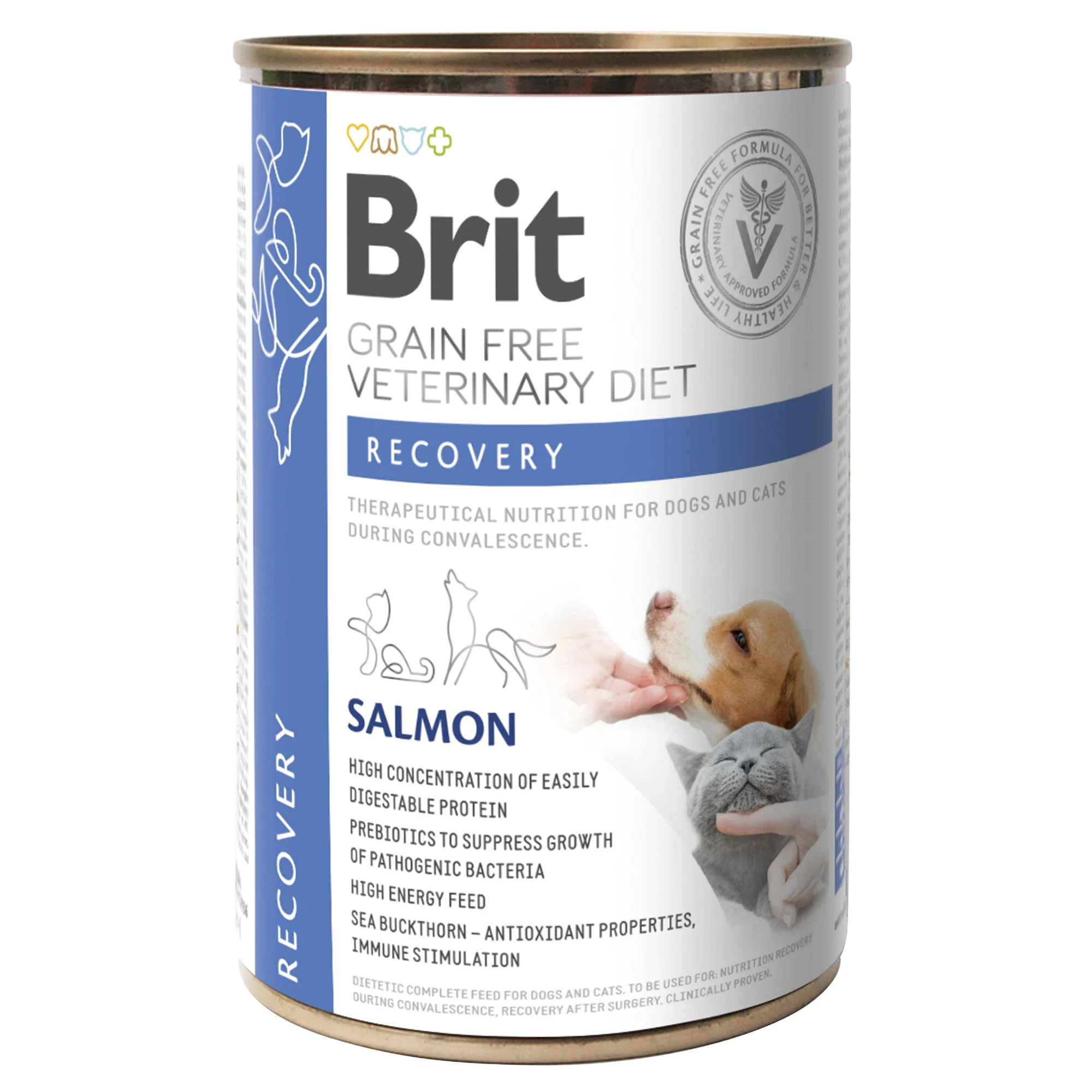 Brit Gluten & Grain-Free Veterinary Diet Dog + Cat Recovery Can 400 g från Brit Veterinary Diet – köp hos Apotek Hjärtat