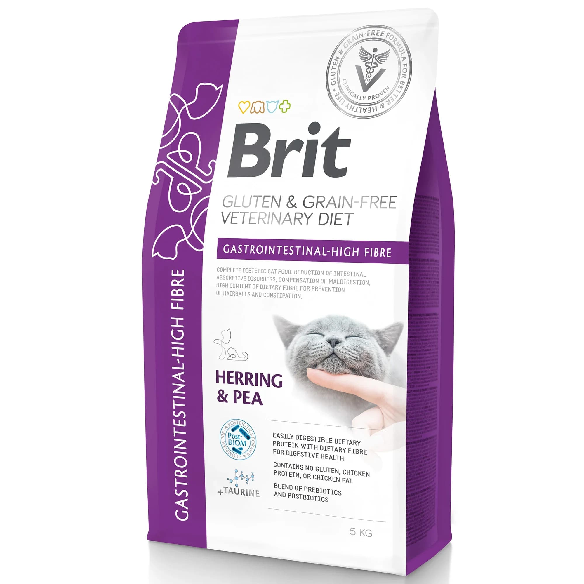 Brit Gluten & Grain-Free Veterinary Diet Cat Gastrointestinal High Fibre 5 kg från Brit Veterinary Diet – köp hos Apotek Hjärtat