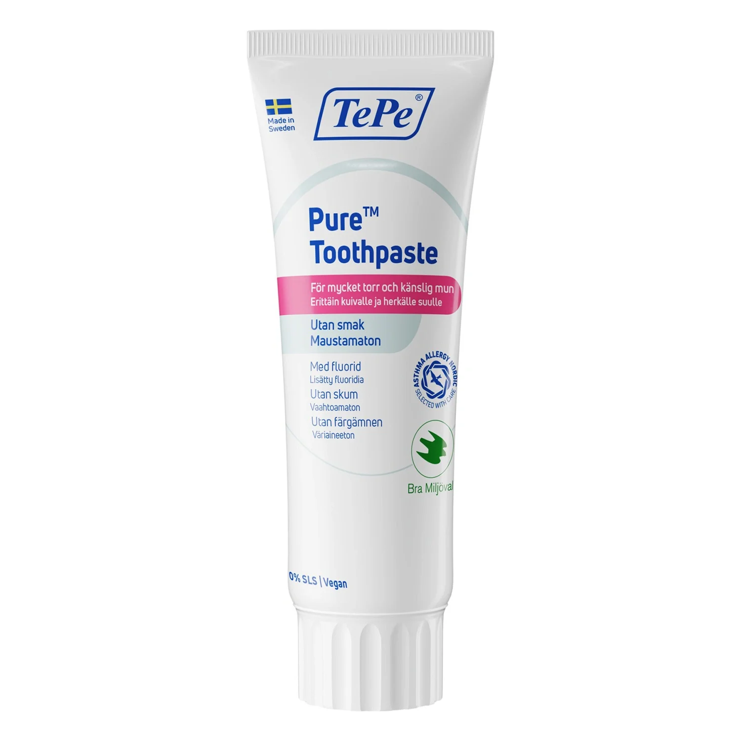 TePe Pure Toothpaste Unflavoured 75 ml från TePe – köp hos Apotek Hjärtat