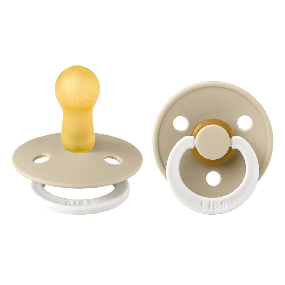 BIBS Pacifier Colour Latex Size 2 Vanilla Glow/Vanilla Glow 2-pack från BIBS – köp hos Apotek Hjärtat