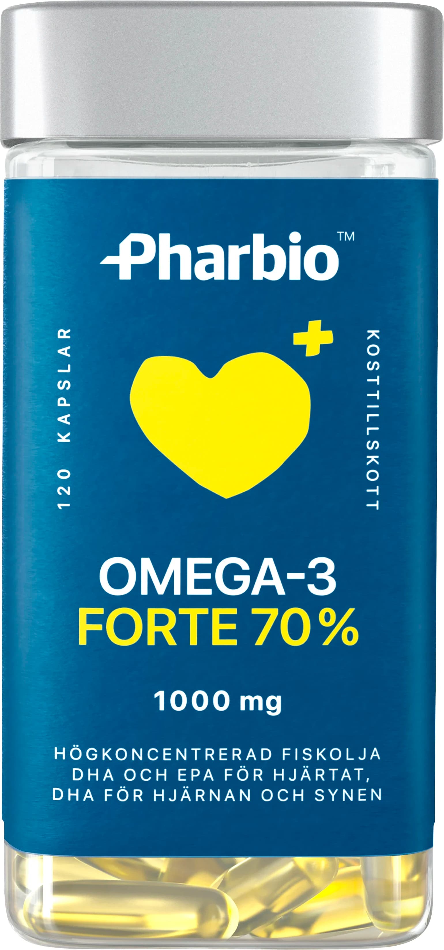 Pharbio Omega-3 Forte Kapsel 120st från Pharbio – köp hos Apotek Hjärtat