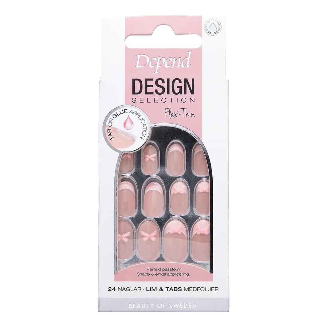Depend Design Selection Oval 24 st Pink Bow från Depend – köp hos Apotek Hjärtat