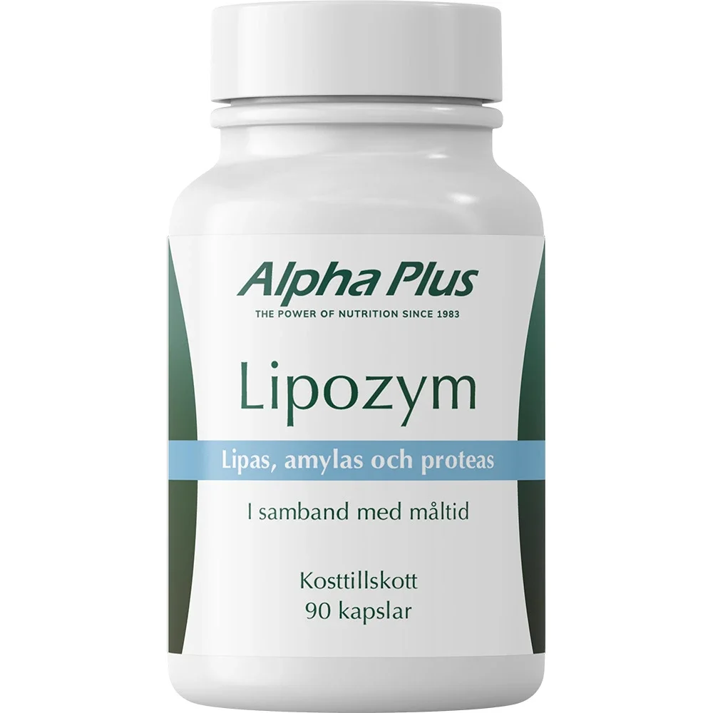 Alpha Plus Lipozym 90 kapslar från Alpha Plus – köp hos Apotek Hjärtat