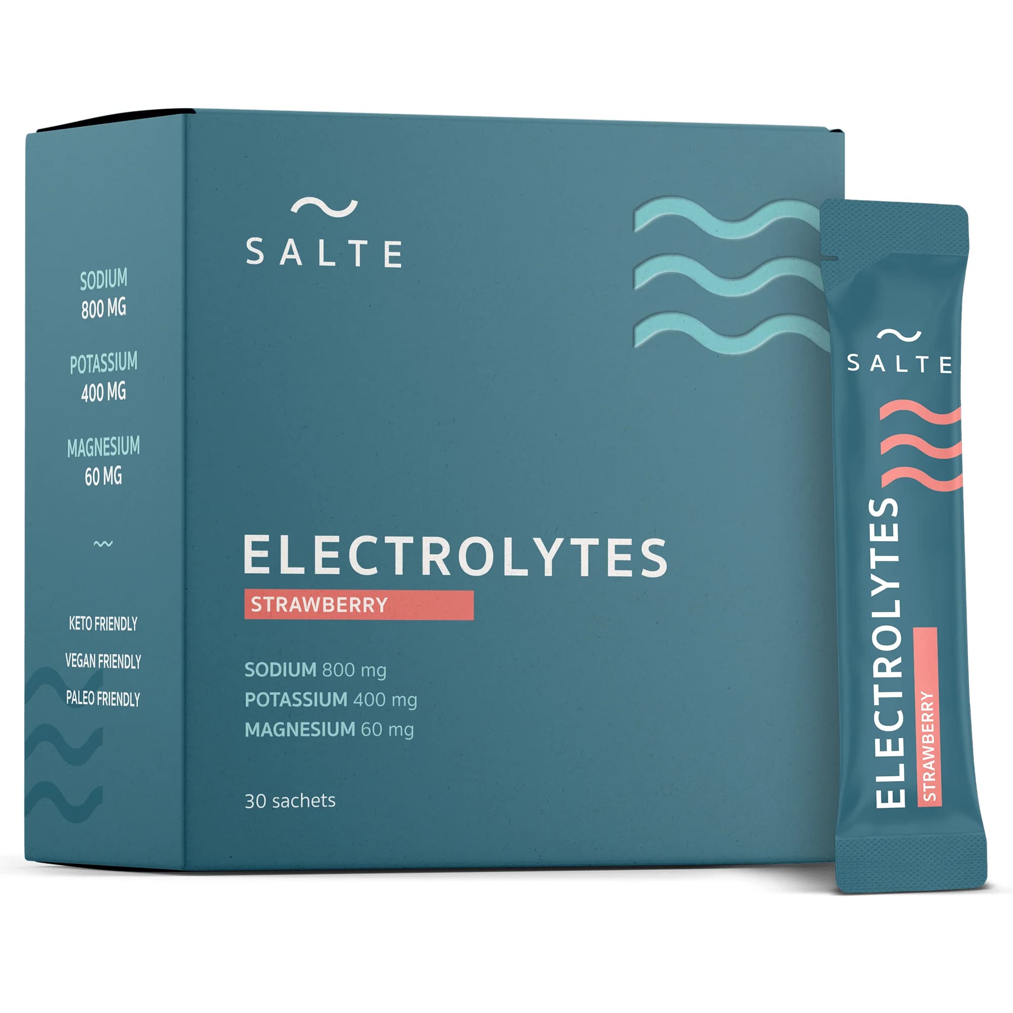 Salte Elektrolyter Jordgubb 30-pack från Salte – köp hos Apotek Hjärtat