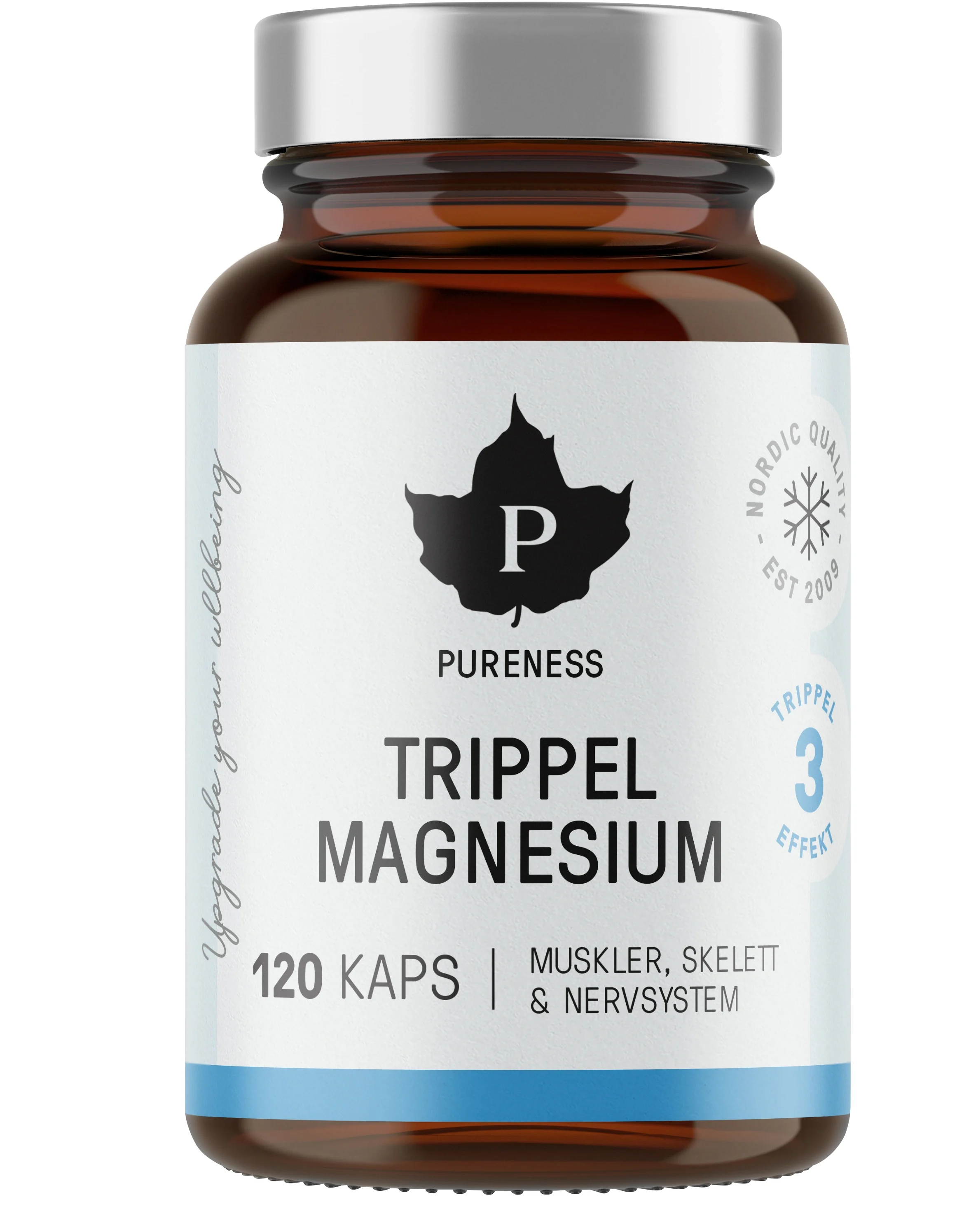 Pureness Trippel Magnesium 120 kapslar från Pureness – köp hos Apotek Hjärtat