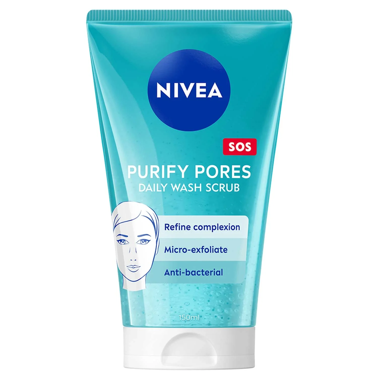 Nivea Purify Pores Daily Wash Scrub 150 ml från Nivea - köp hos Apotek Hjärtat