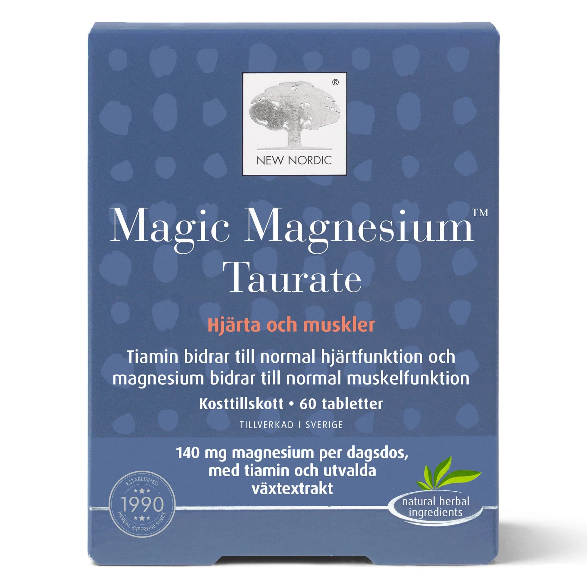 New Nordic Magic Magnesium Taurate 60 st från New Nordic – köp hos Apotek Hjärtat