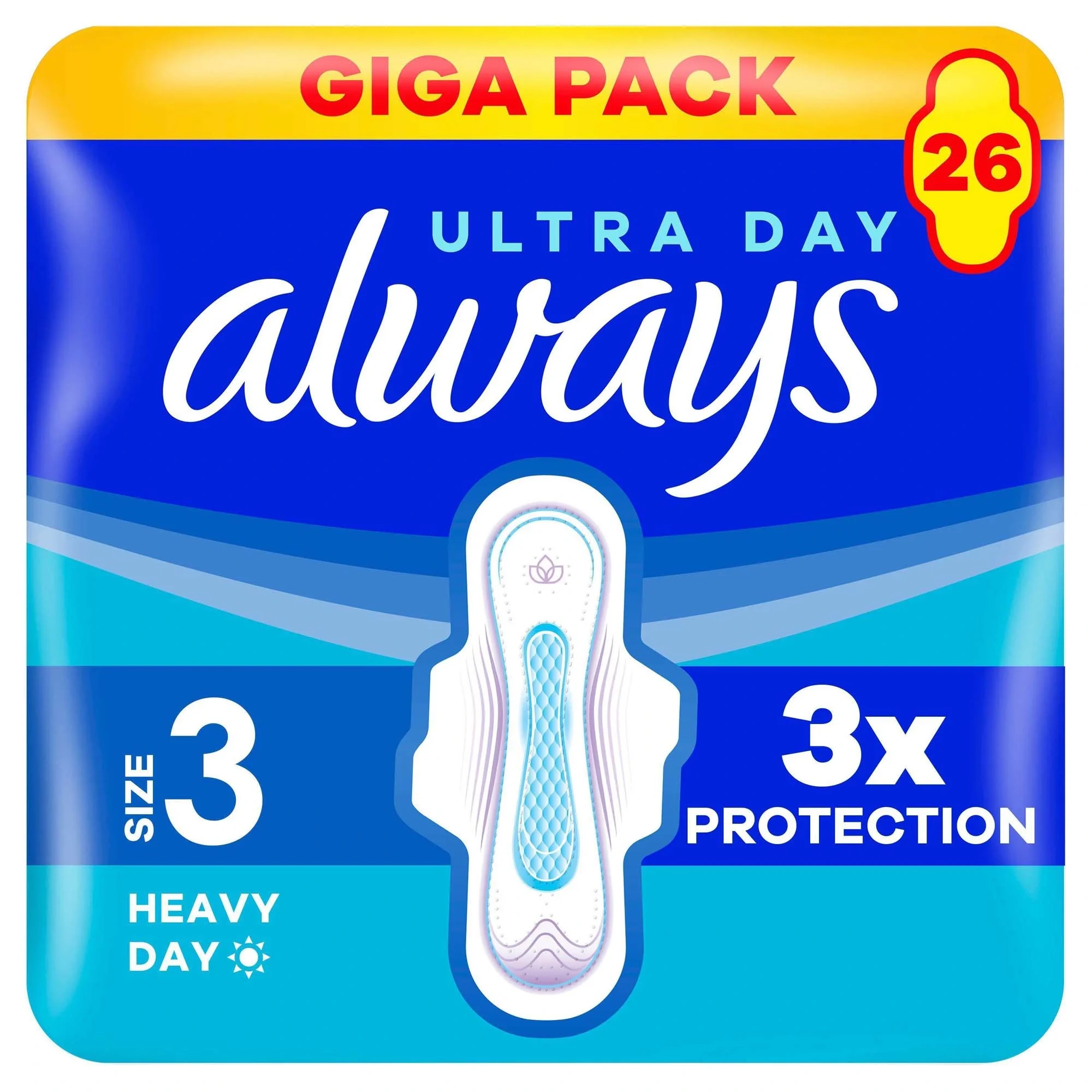 Always Ultra Day Bindor Day & Night Stl 3 Med Vingar 26 St från Always – köp hos Apotek Hjärtat