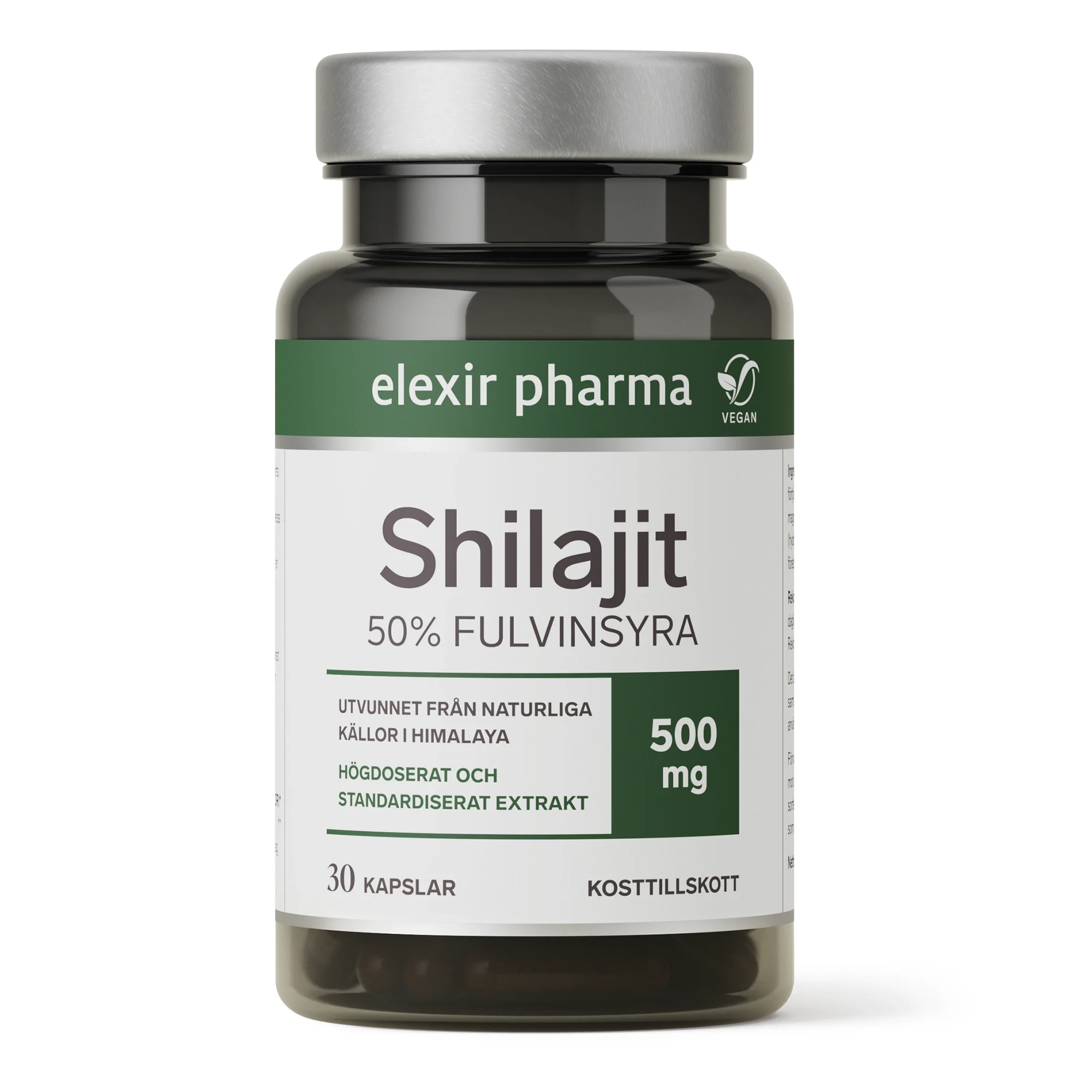 Elexir Pharma Shilajit 30 kapslar från Elexir Pharma – köp hos Apotek Hjärtat