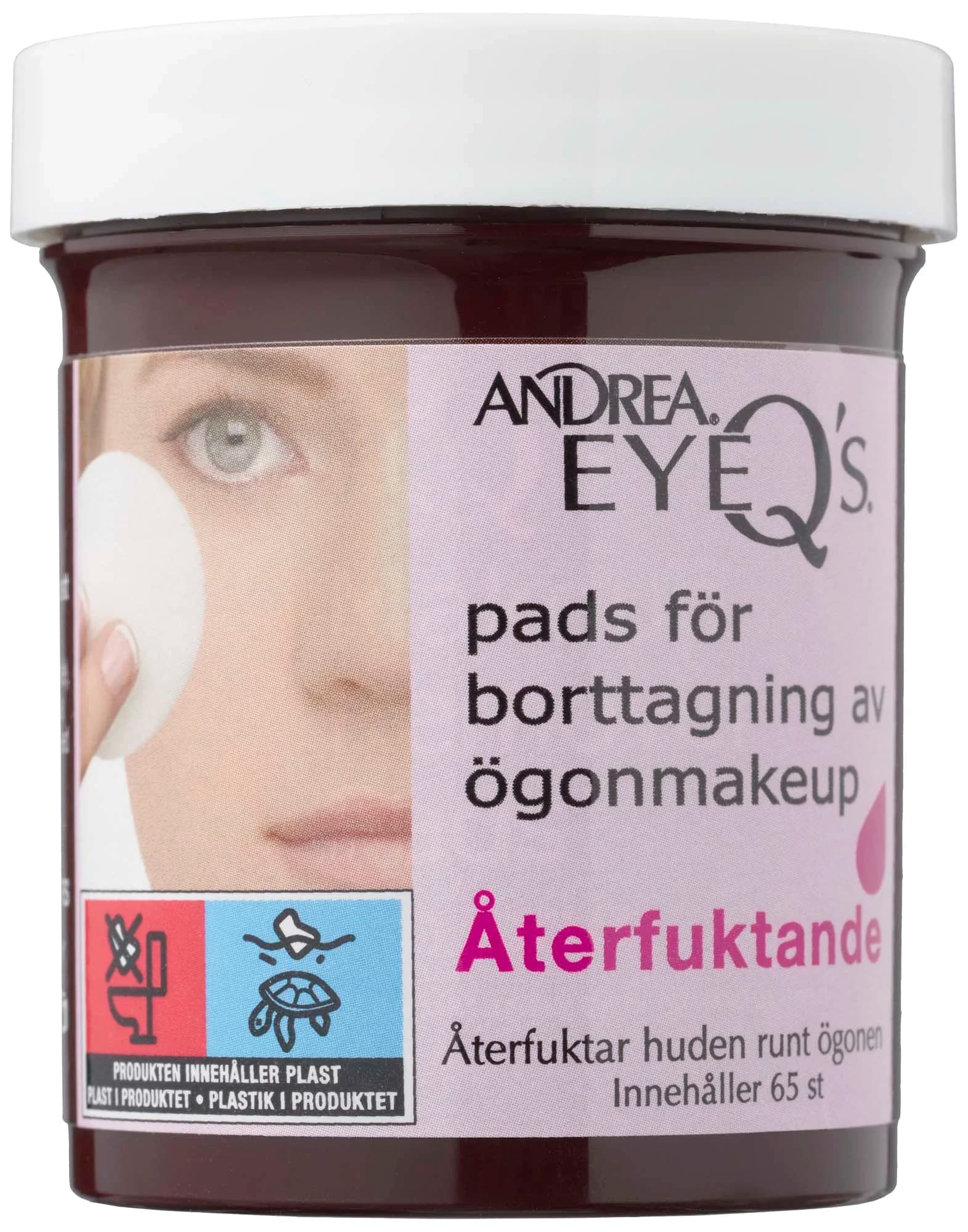 Andrea Eye Q's Moisturizing Eye MakeUp Remover Pads 65 st från Andrea – köp hos Apotek Hjärtat