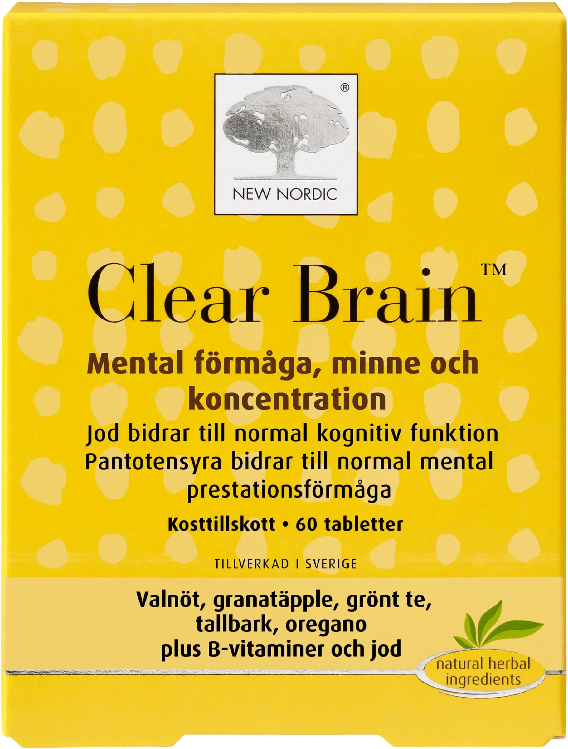 New Nordic Clear Brain 60 st från New Nordic – köp hos Apotek Hjärtat