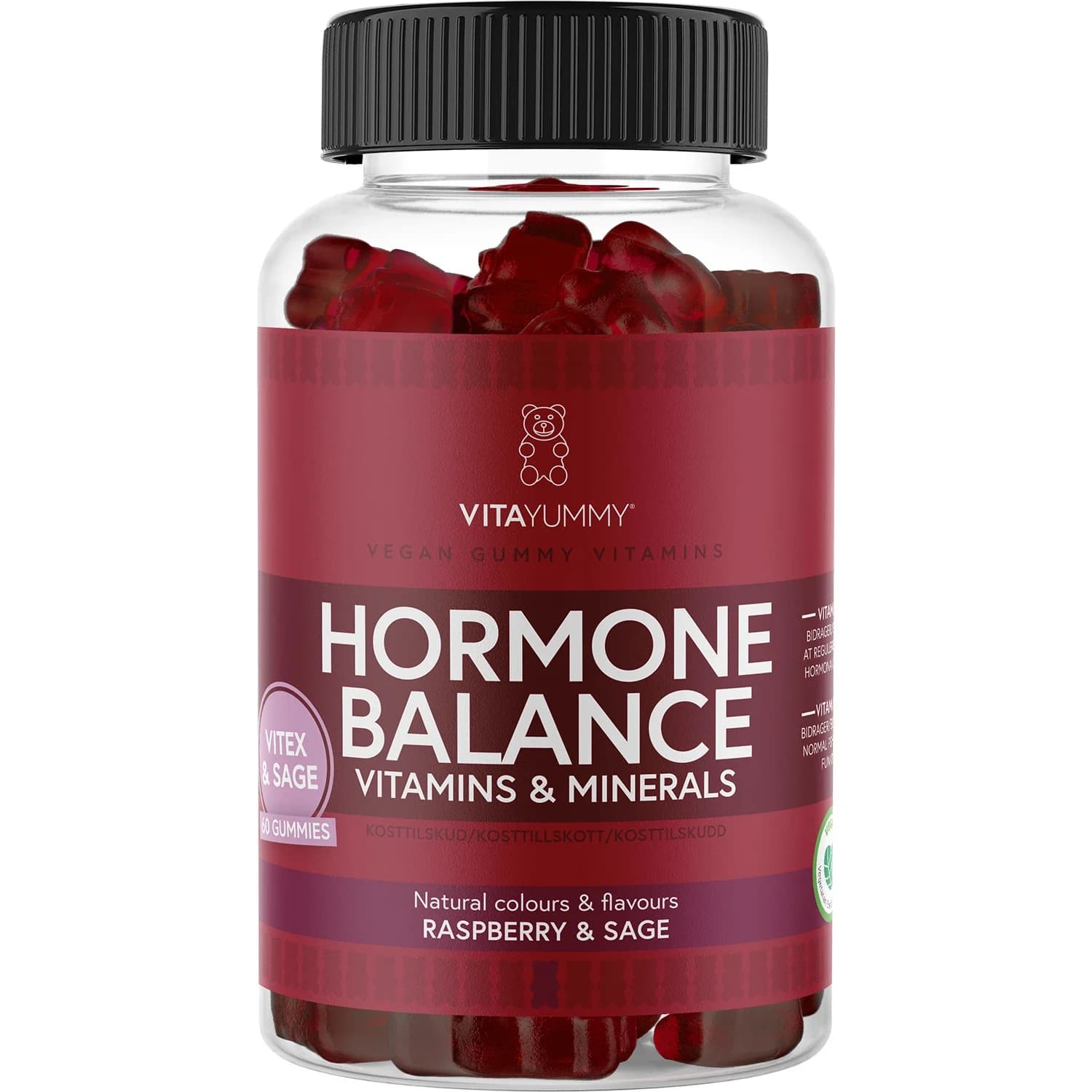 VitaYummy Hormone Balance Raspberry & Sage 60 st från VitaYummy – köp hos Apotek Hjärtat